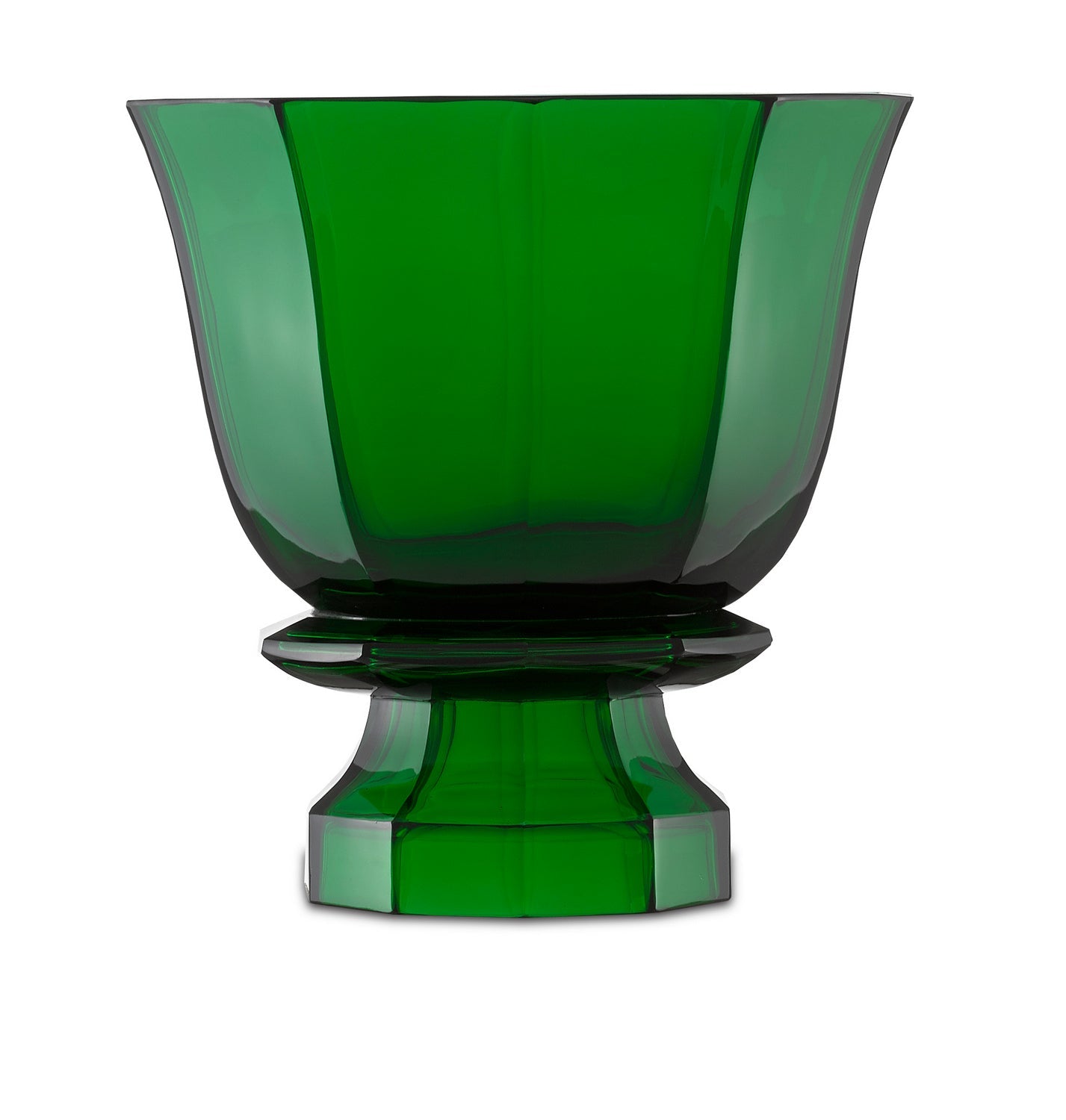 Currey and Company Vase from the Columbia collection in Emerald Green finish