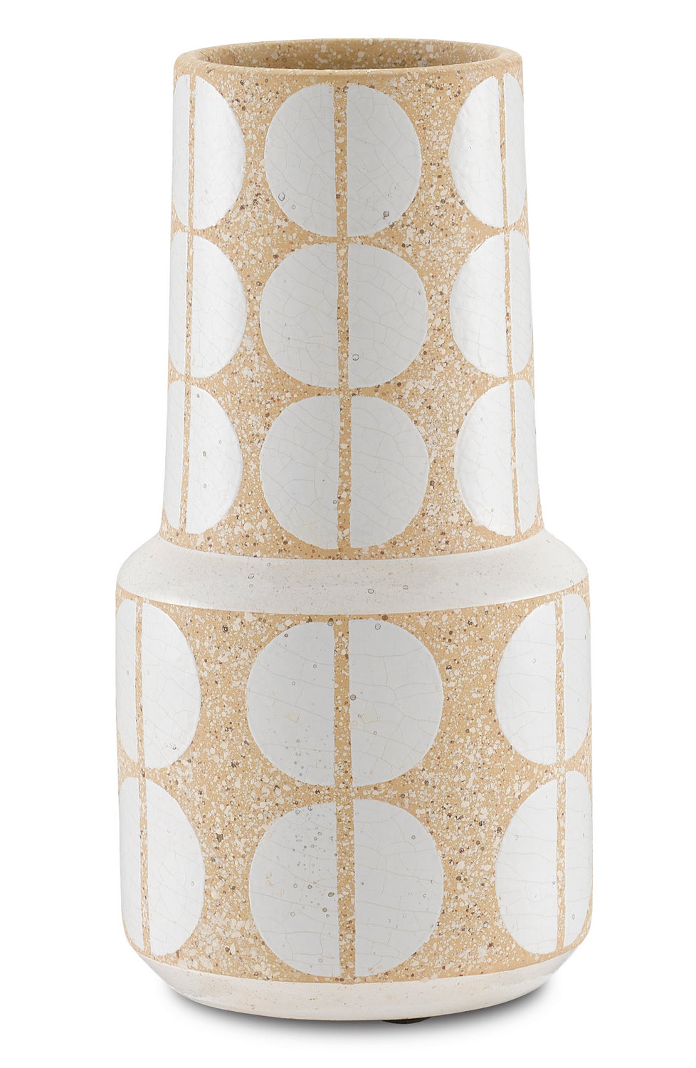Currey and Company Vase from the Happy collection in Speckled Antique Khaki finish