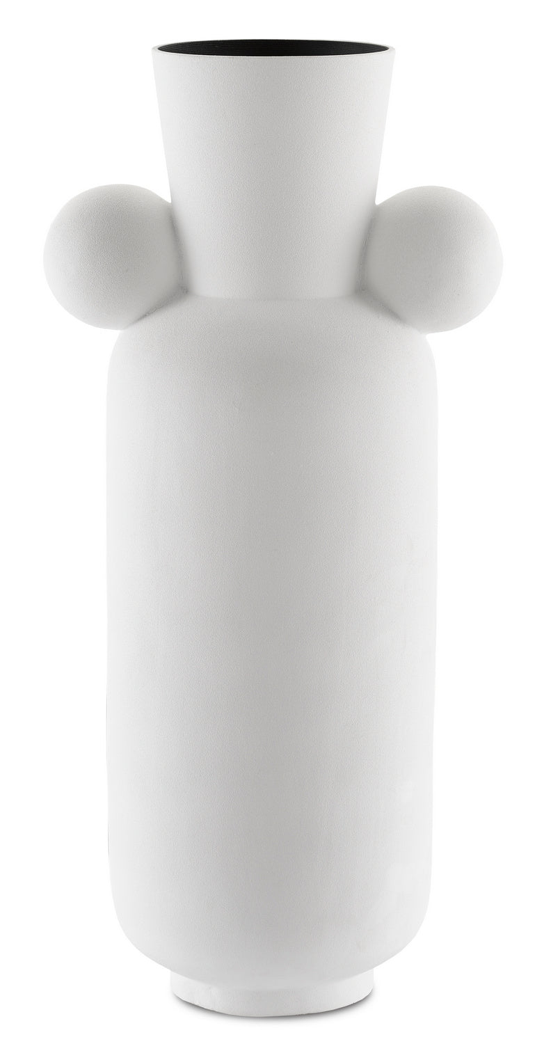Currey and Company Vase from the Happy collection in Textured White finish