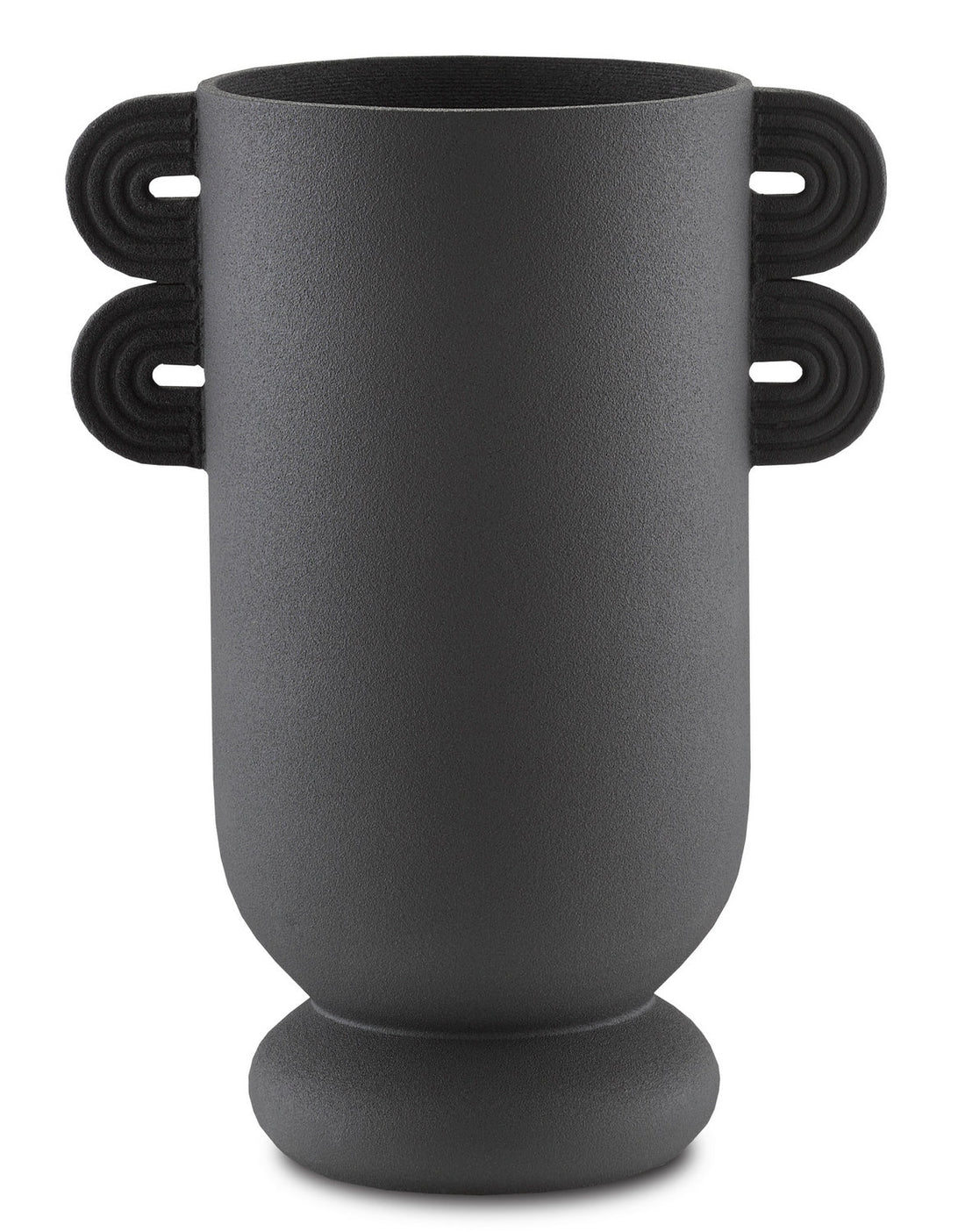 Currey and Company Vase from the Happy collection in Textured Black finish