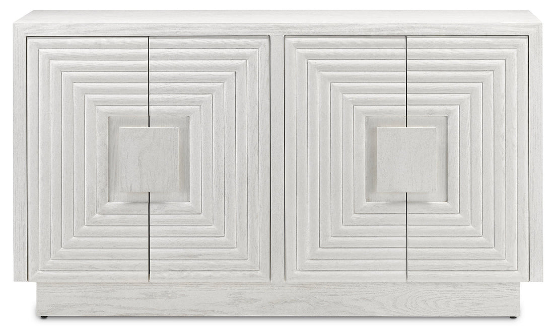 Currey and Company Cabinet from the Morombe Collection collection in Cerused White finish
