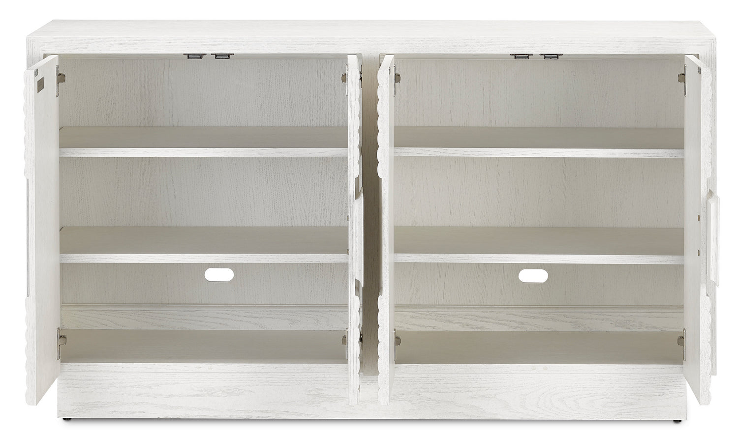 Currey and Company Cabinet from the Morombe Collection collection in Cerused White finish
