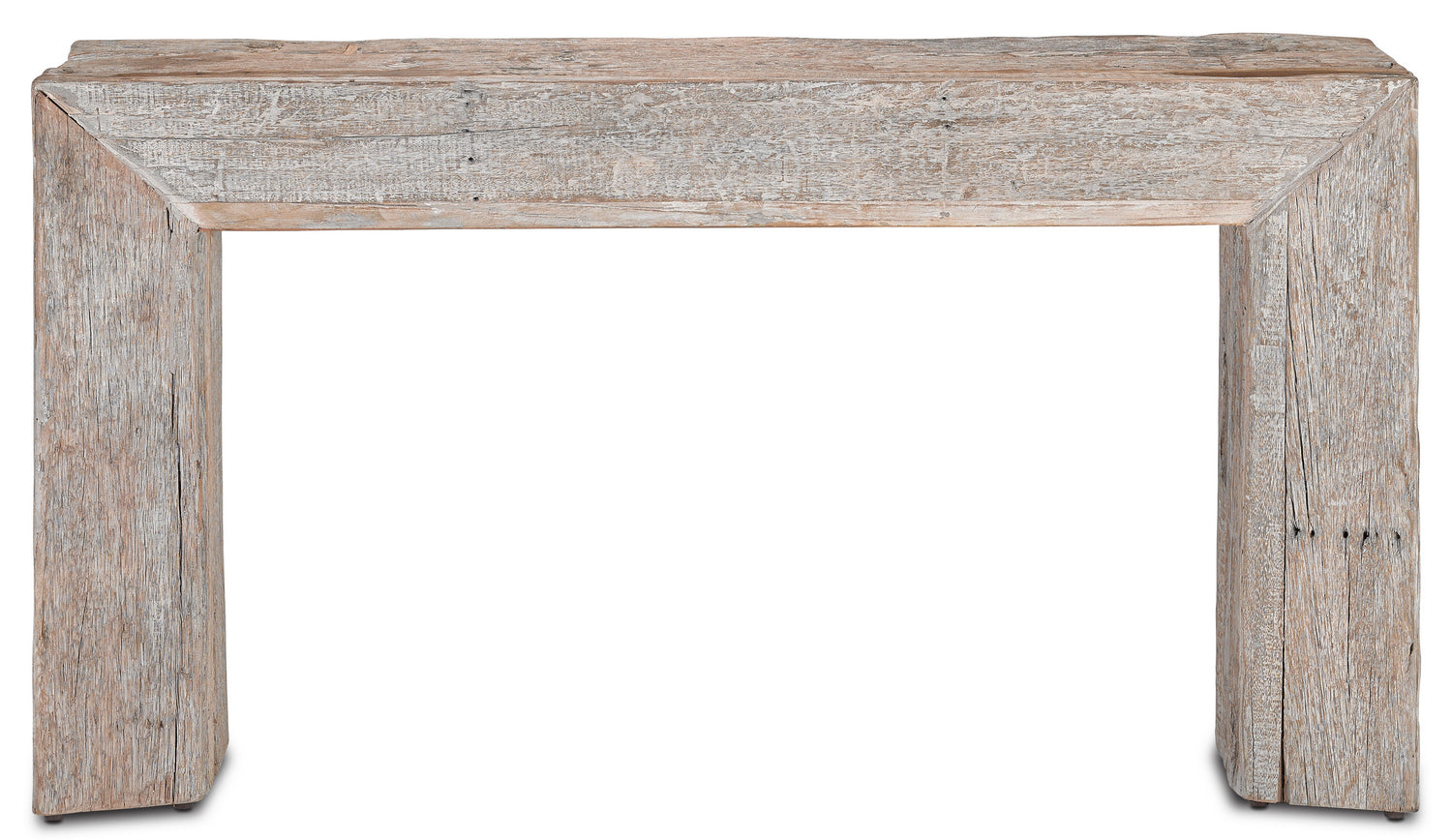 Currey and Company Console Table from the Kanor Collection collection in Whitewash finish