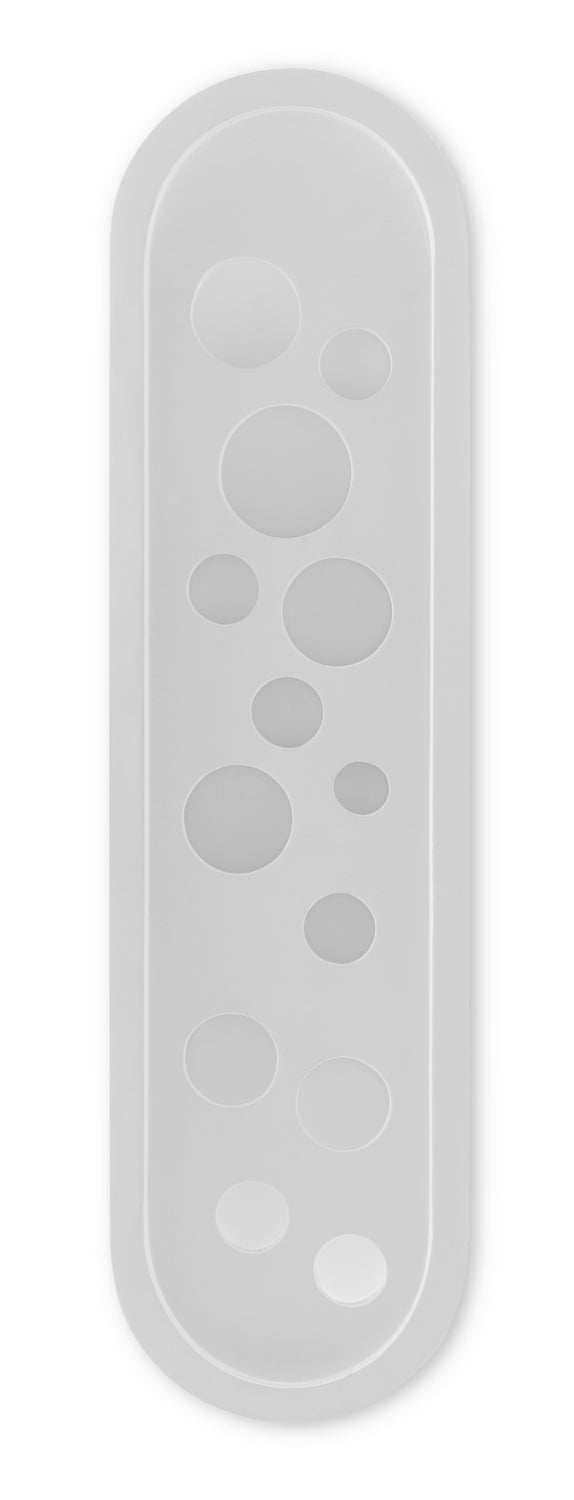 Currey and Company One Light Wall Sconce from the Lapidus Collection collection in Sugar White finish