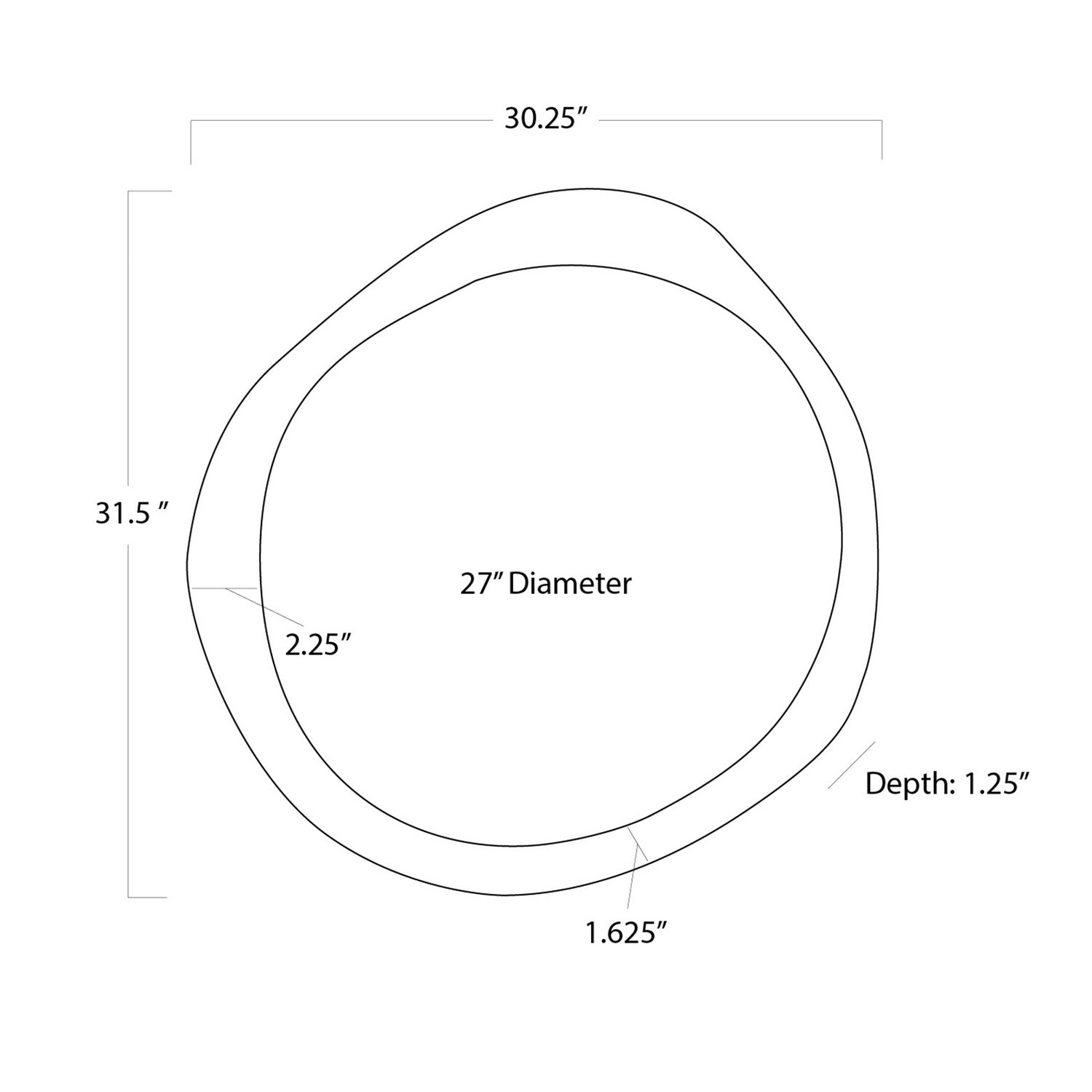 Regina Andrew Mirror from the Ibiza collection in Antique Gold finish
