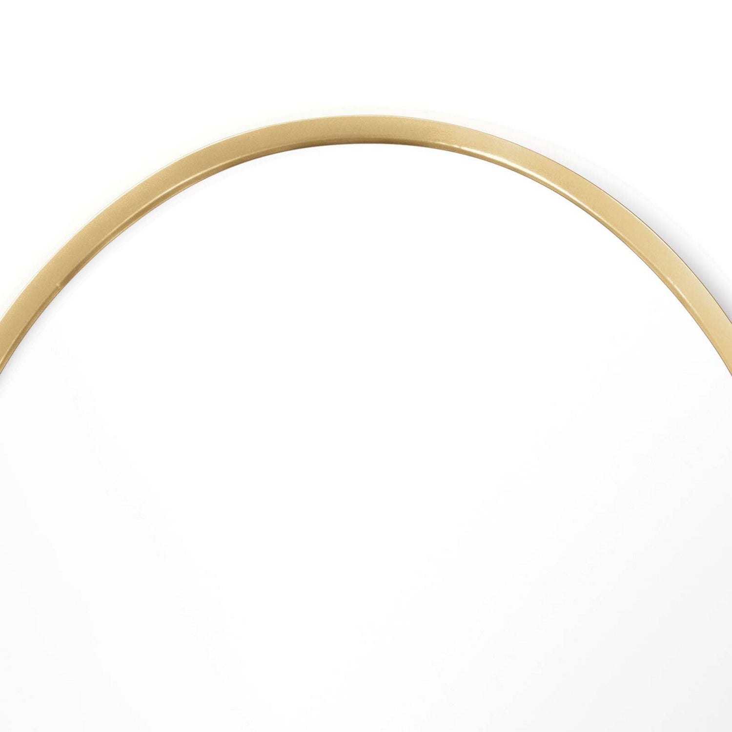 Regina Andrew Mirror from the Crest collection in Natural Brass finish