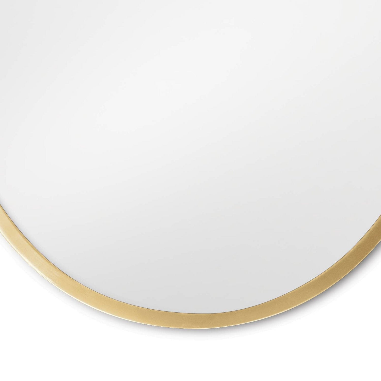 Regina Andrew Mirror from the Crest collection in Natural Brass finish