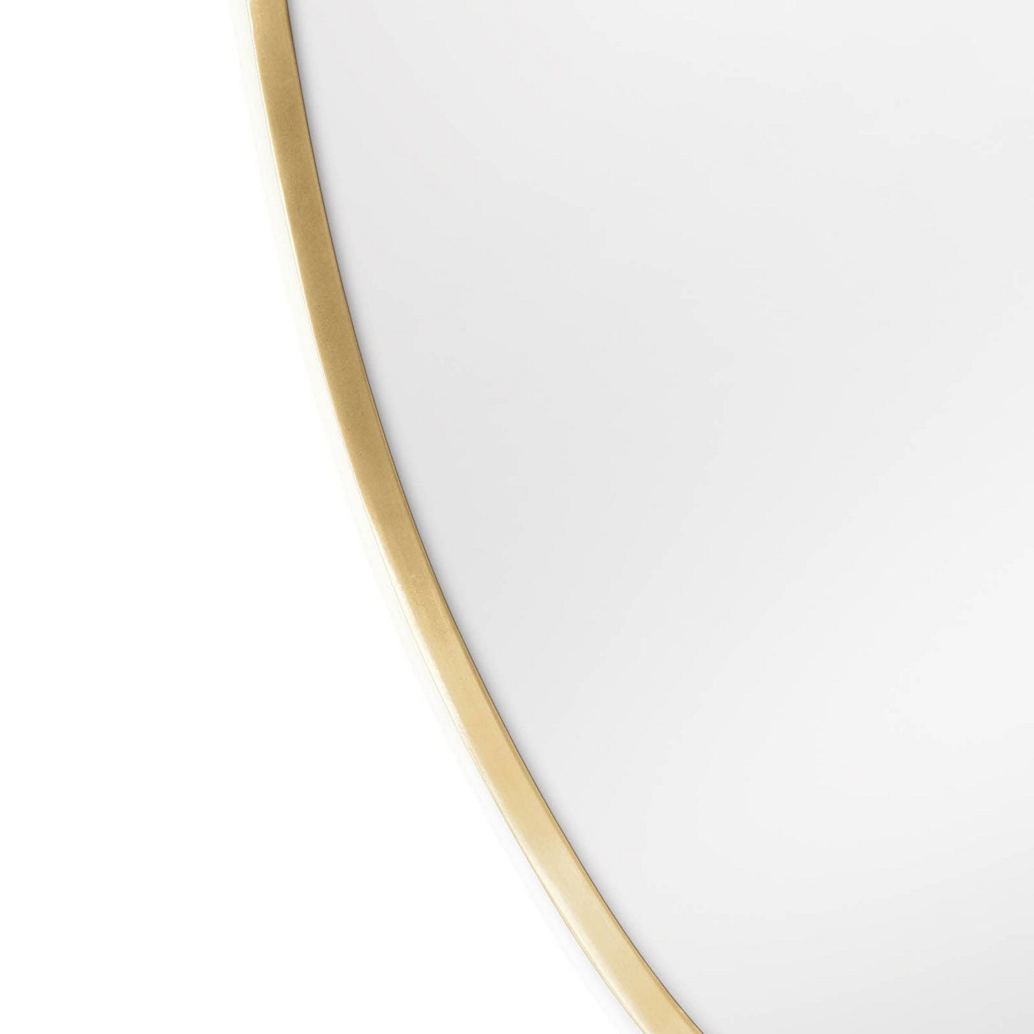 Regina Andrew Mirror from the Crest collection in Natural Brass finish