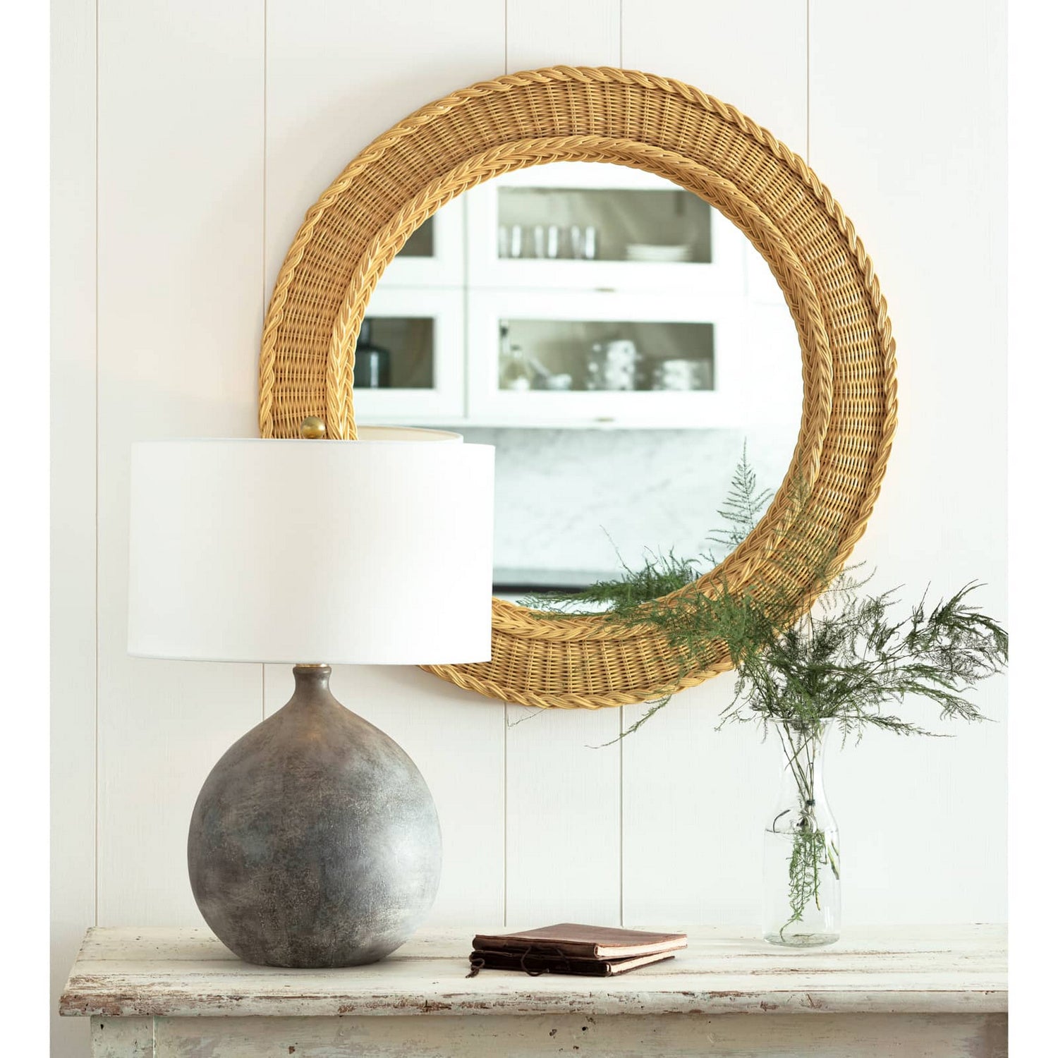 Regina Andrew Mirror from the Pierre collection in Natural finish