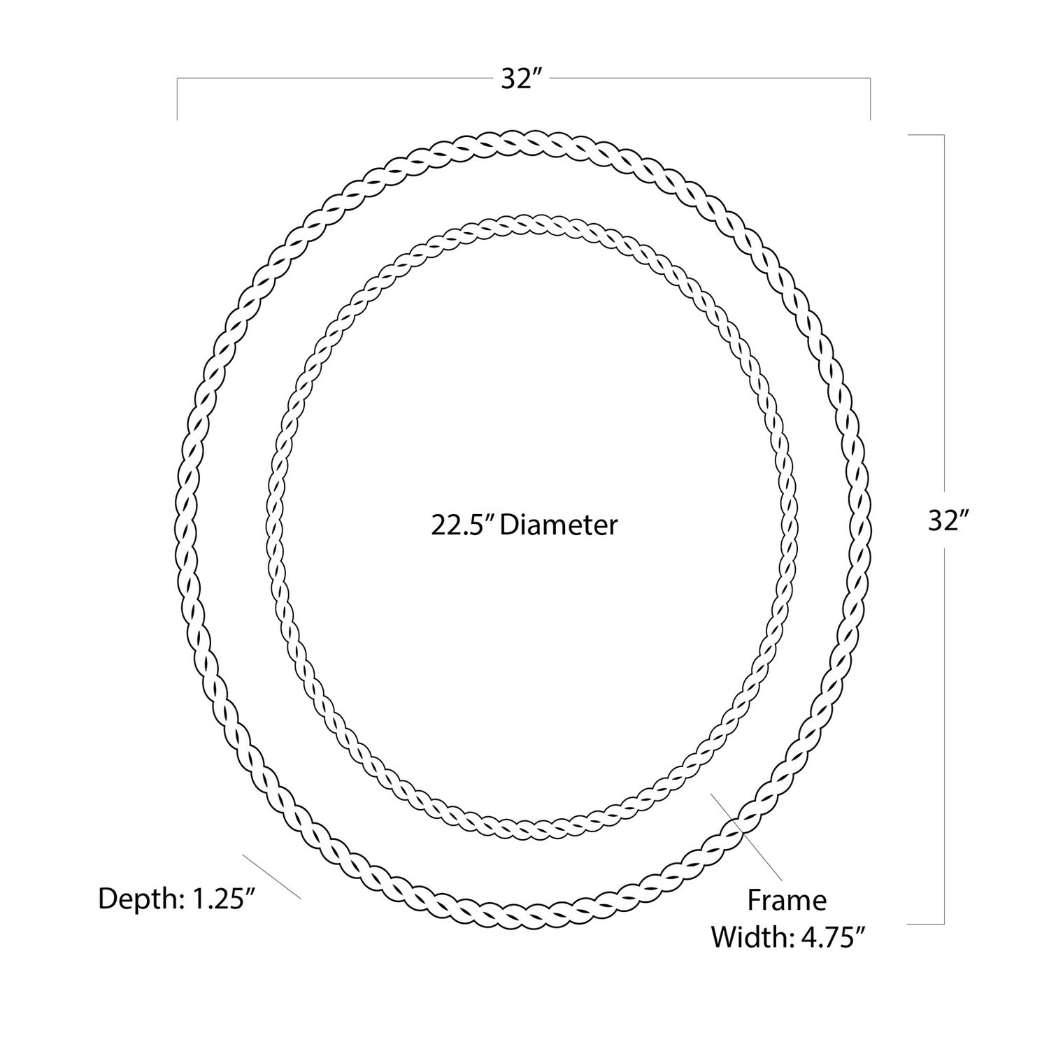 Regina Andrew Mirror from the Pierre collection in Natural finish