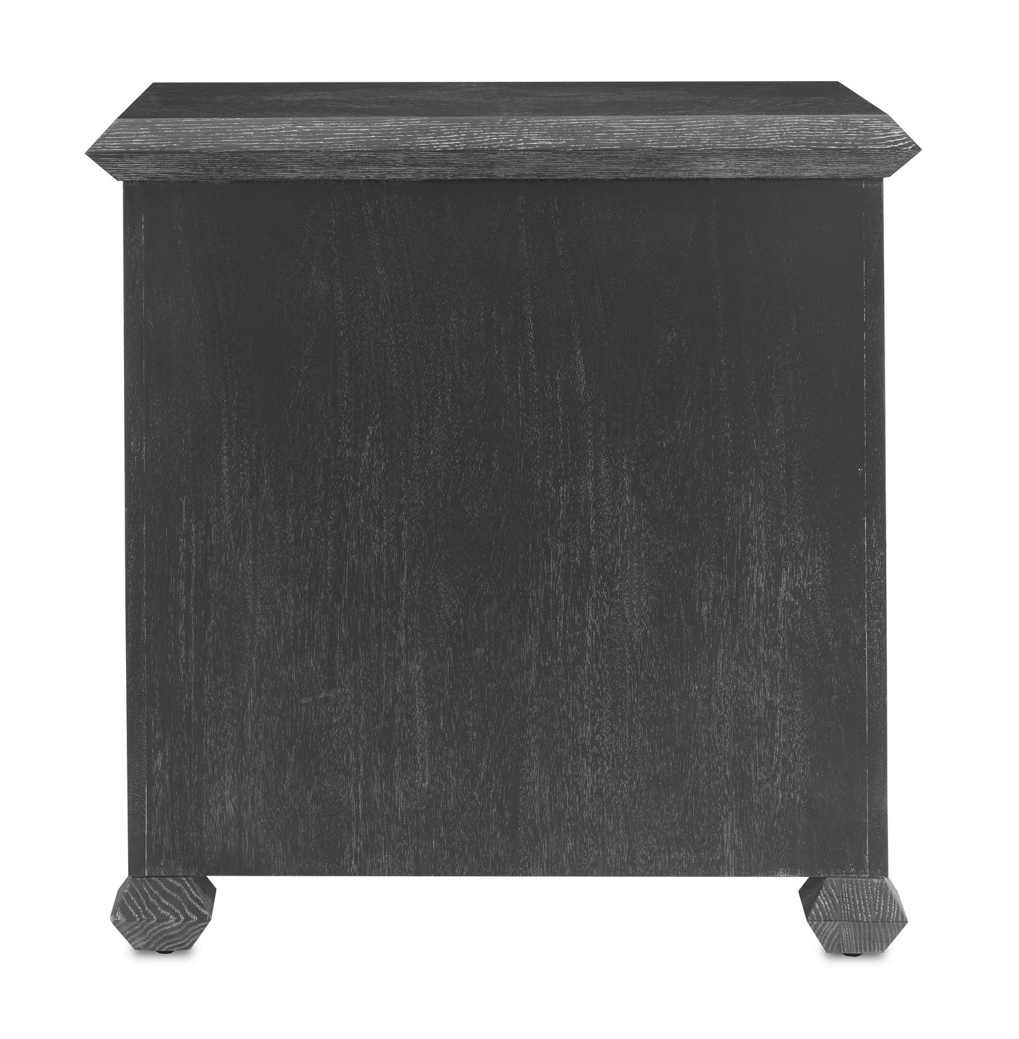 Currey and Company Chest from the Saranya collection in Cerused Black/Brushed Brass finish