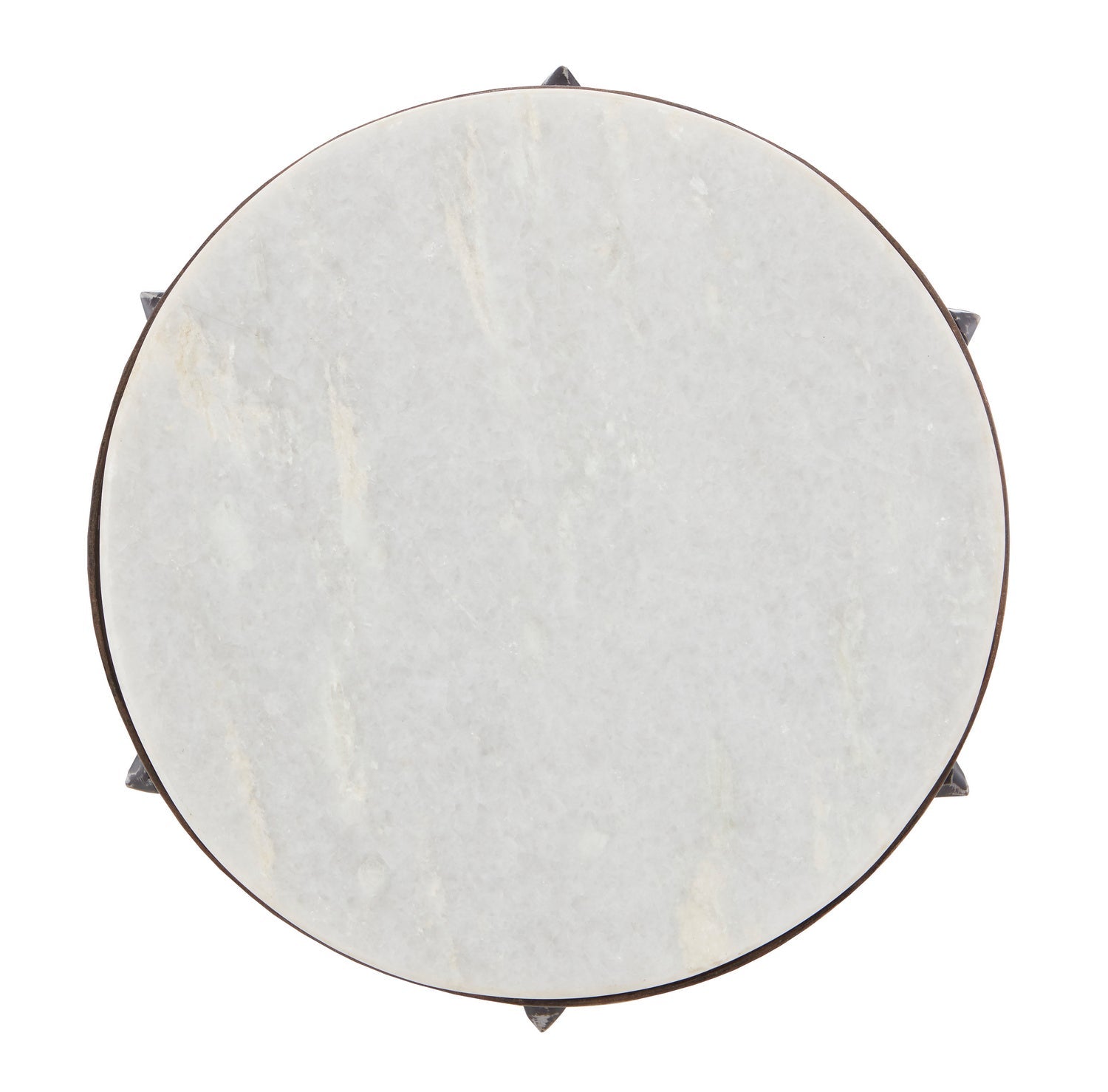 Currey and Company Drinks Table in Antique Black/White finish