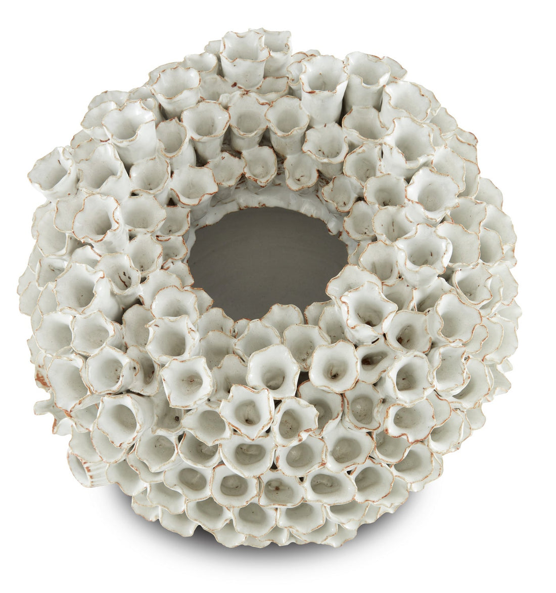 Currey and Company Vase from the Manitapi Collection collection in White finish