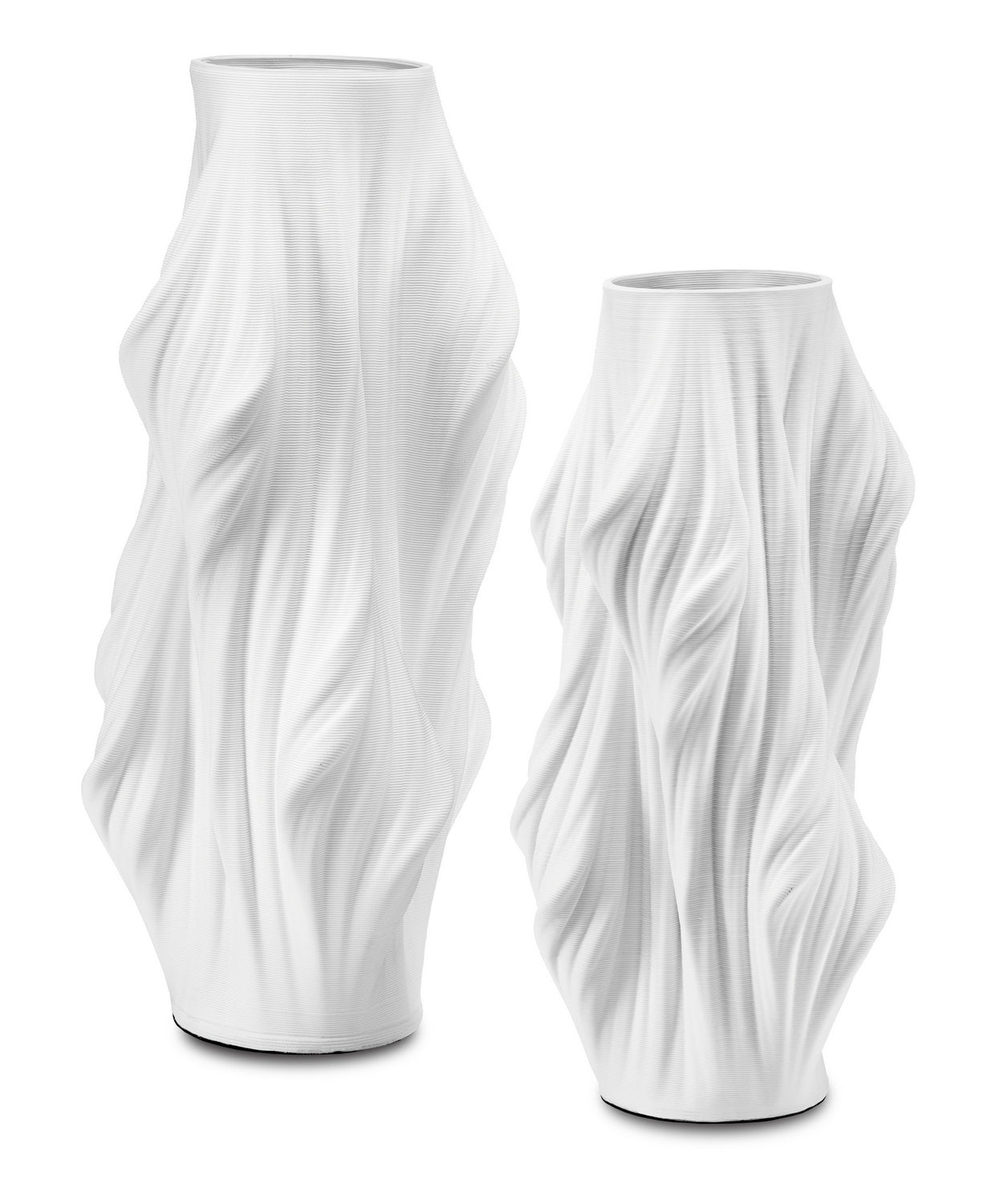 Currey and Company Vase from the Yin Collection collection in White finish