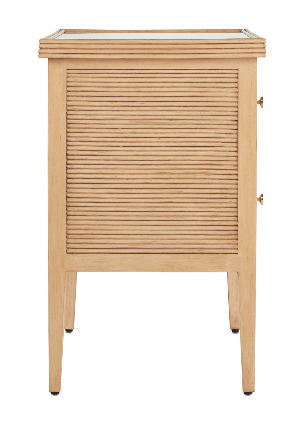 Currey and Company Chest from the Santos Collection collection in Sea Sand finish