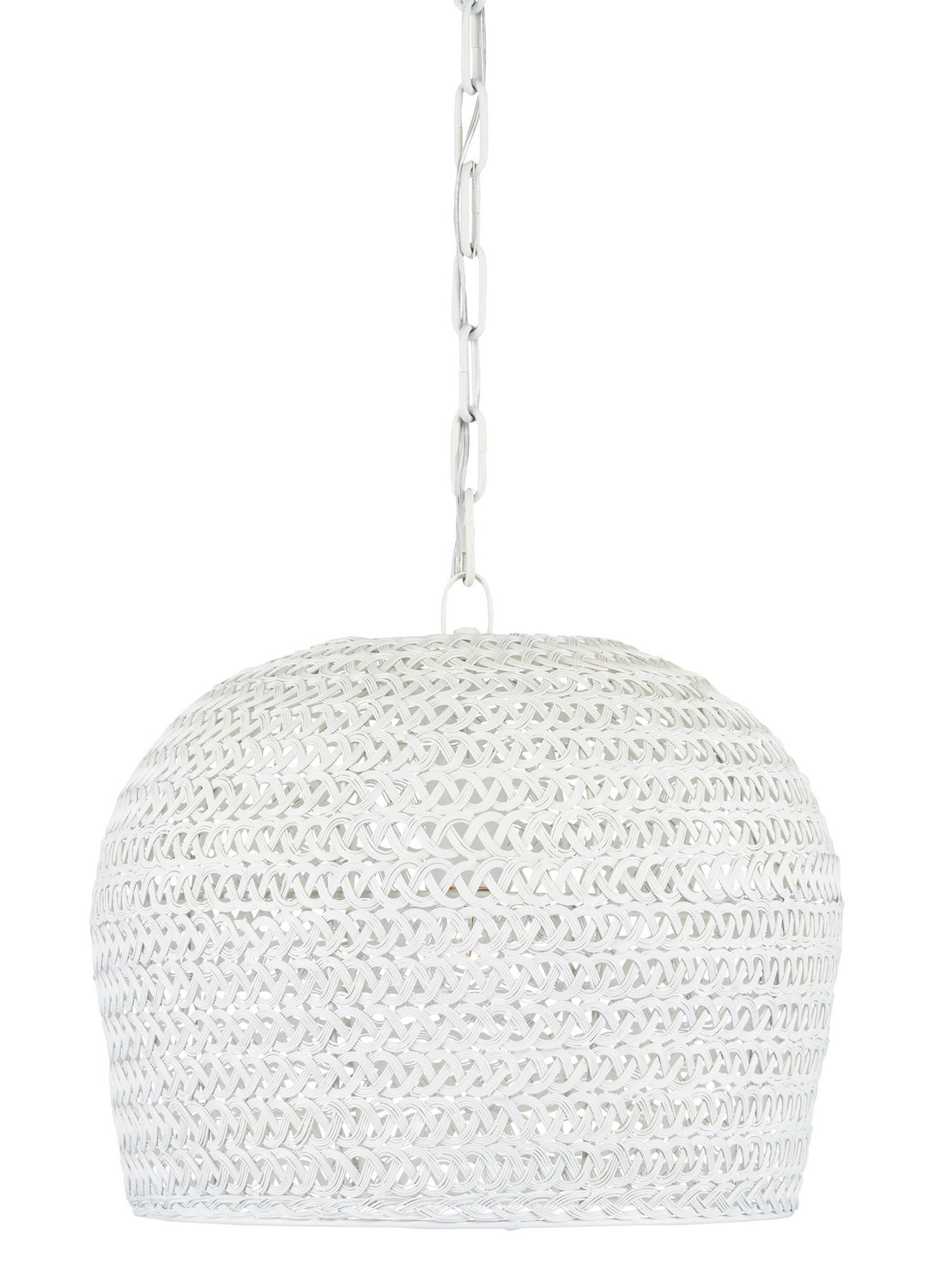 Currey and Company One Light Chandelier from the Piero Collection collection in White finish