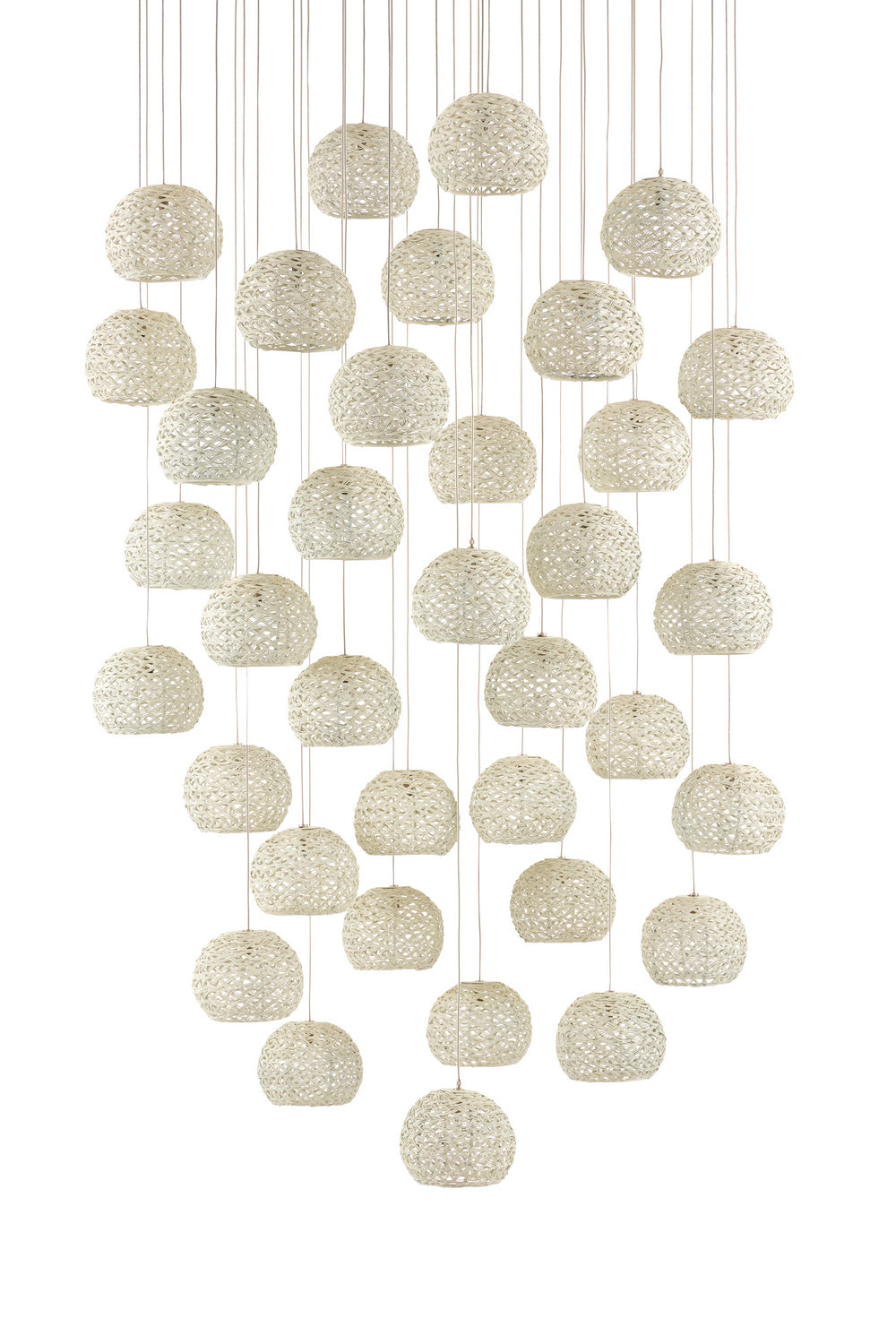 Currey and Company 36 Light Pendant from the Piero Collection collection in Sugar White finish