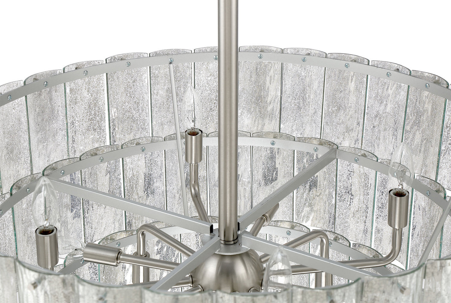 Craftmade 12 Light Pendant from the Museo collection in Brushed Polished Nickel finish