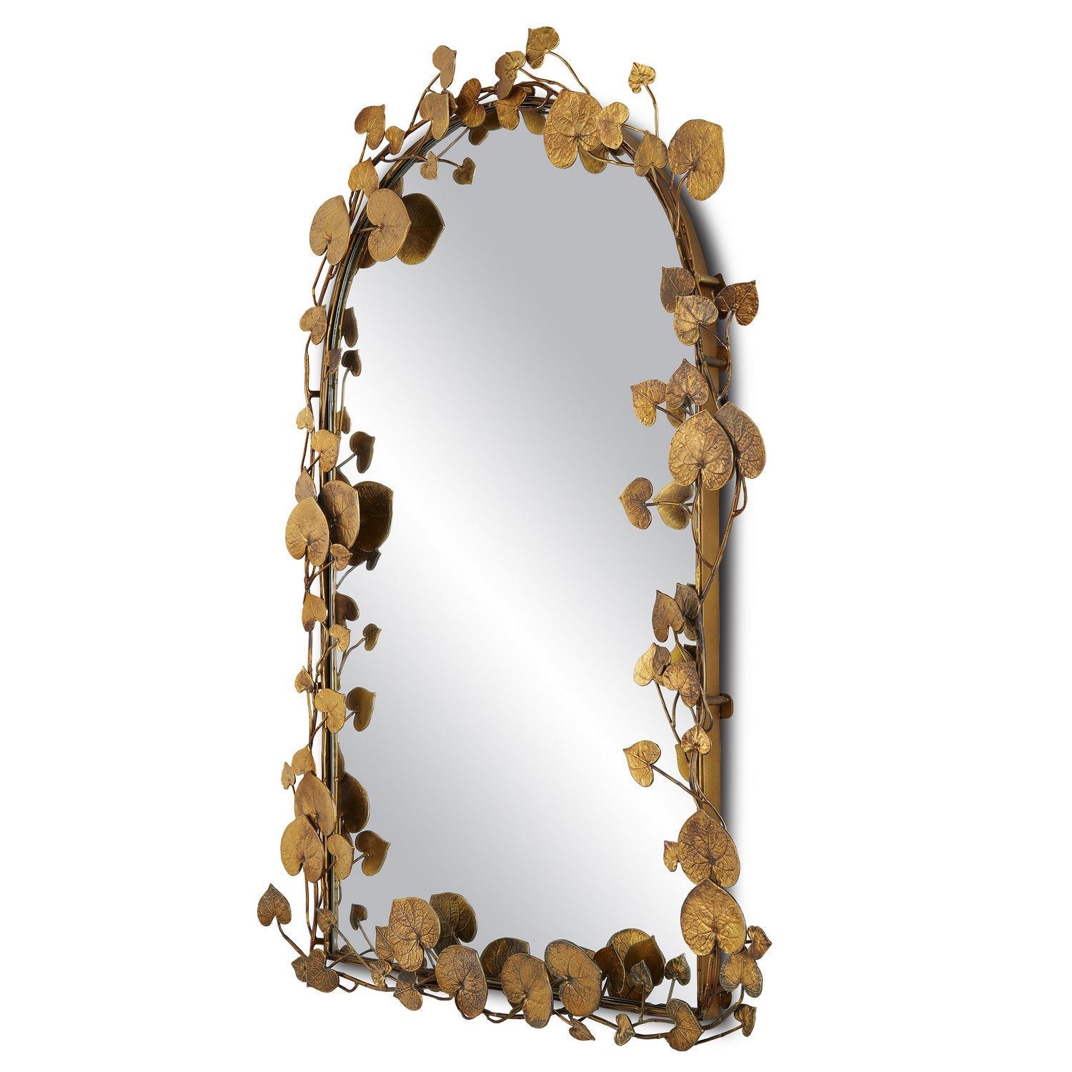 Currey and Company Mirror from the Vinna Collection collection in Antique Brass/Mirror finish