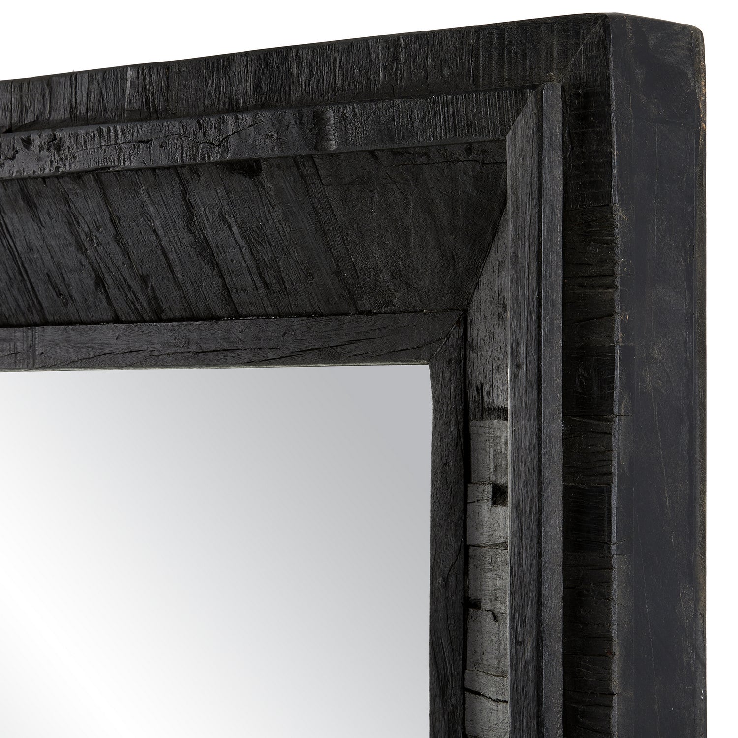 Currey and Company Mirror from the Kanor collection in Black/Mirror finish
