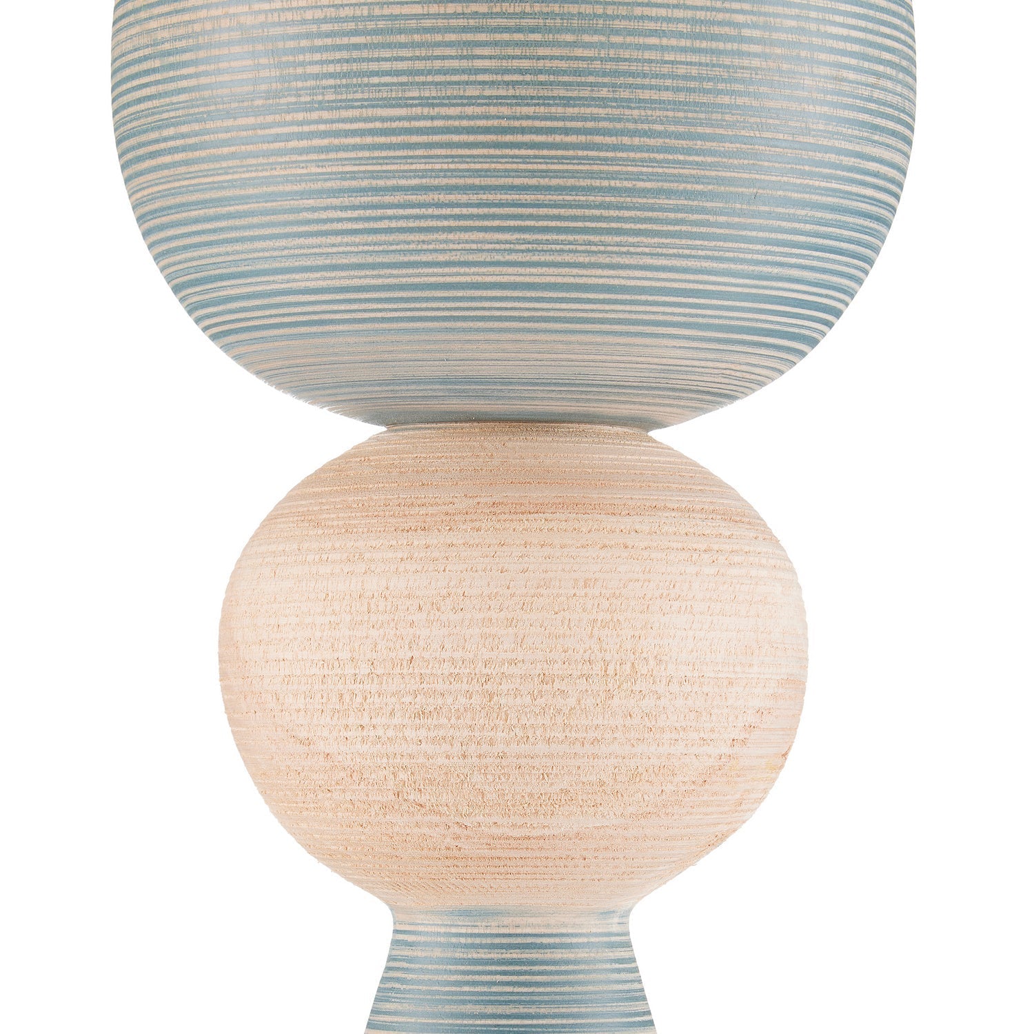 Currey and Company Vase in Blue/Natural finish