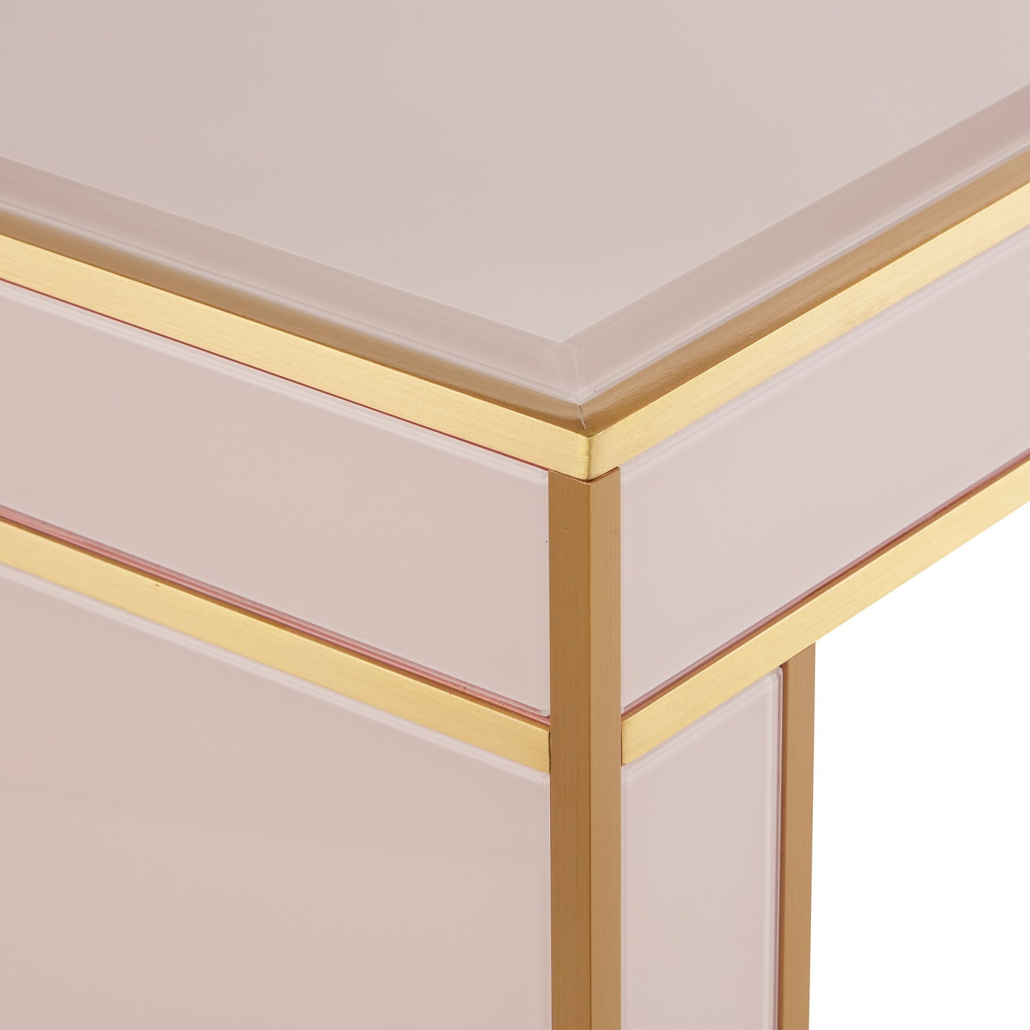 Currey and Company Console Table from the Arden collection in Silver Peony/Satin Brass finish