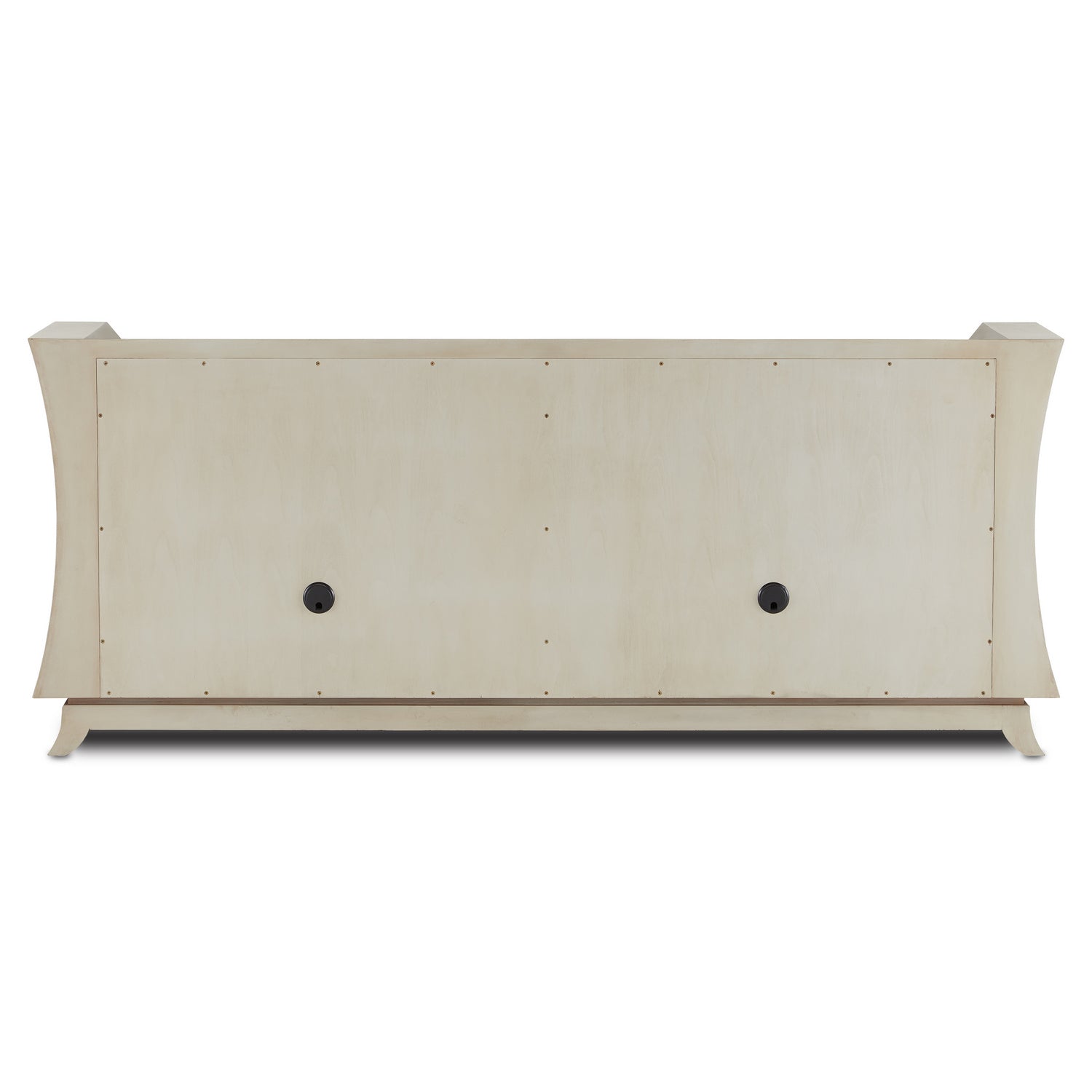 Currey and Company Credenza from the Koji Collection collection in Oyster Gray/Cream/Brushed Polished Brass finish