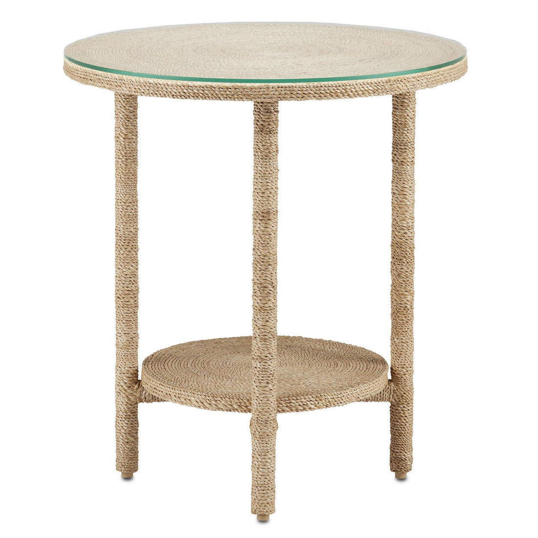 Currey and Company Accent Table from the Limay Collection collection in Natural Rope finish