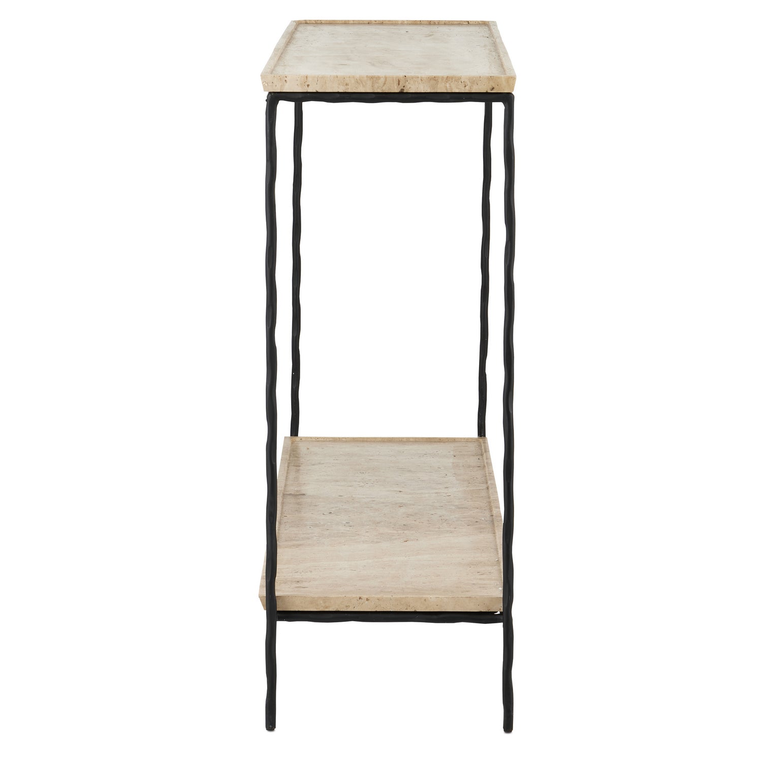Currey and Company Console Table from the Boyles Collection collection in Natural/Black finish