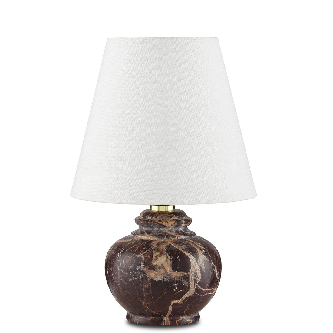 Currey and Company One Light Table Lamp from the Piccolo Collection collection in Oxblood finish