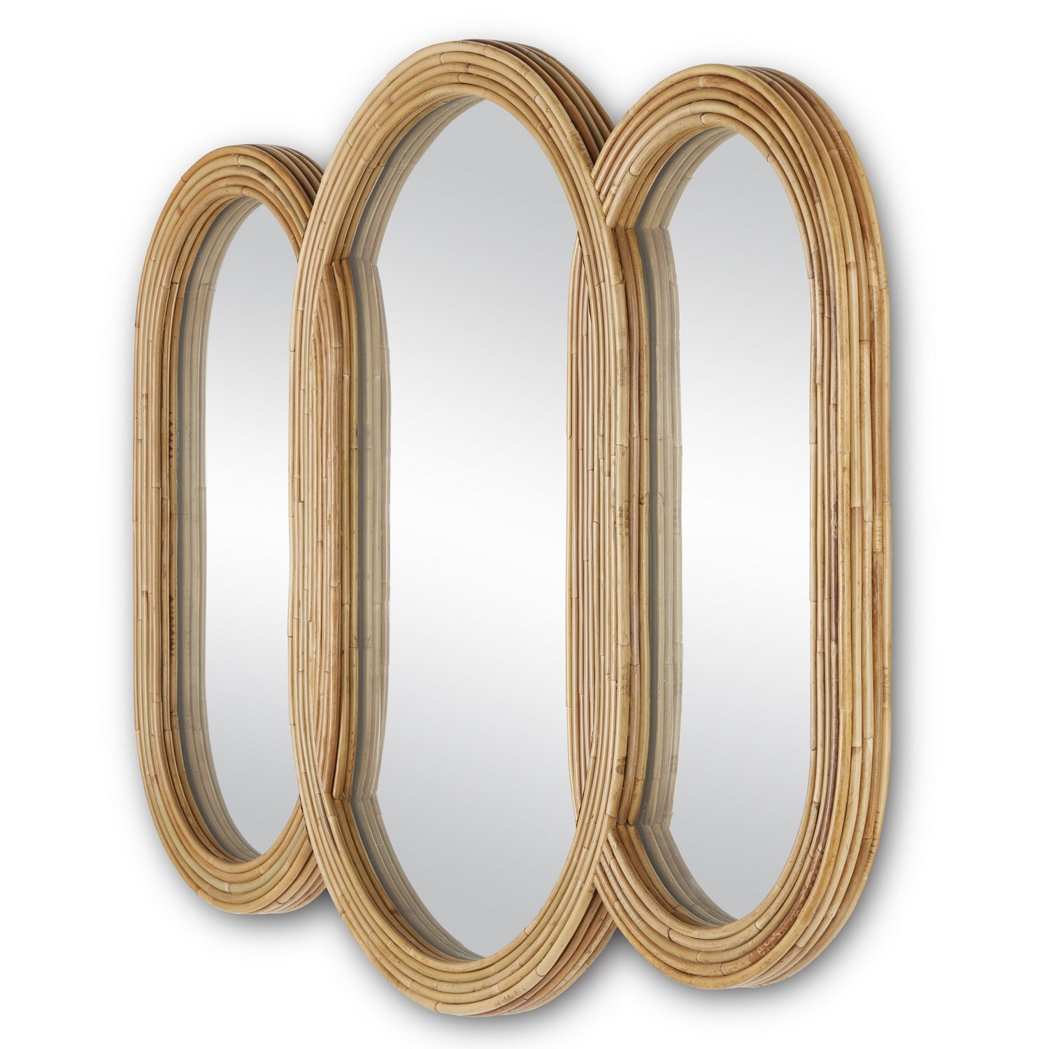 Currey and Company Mirror in Arurog/Khaki/Mirror finish