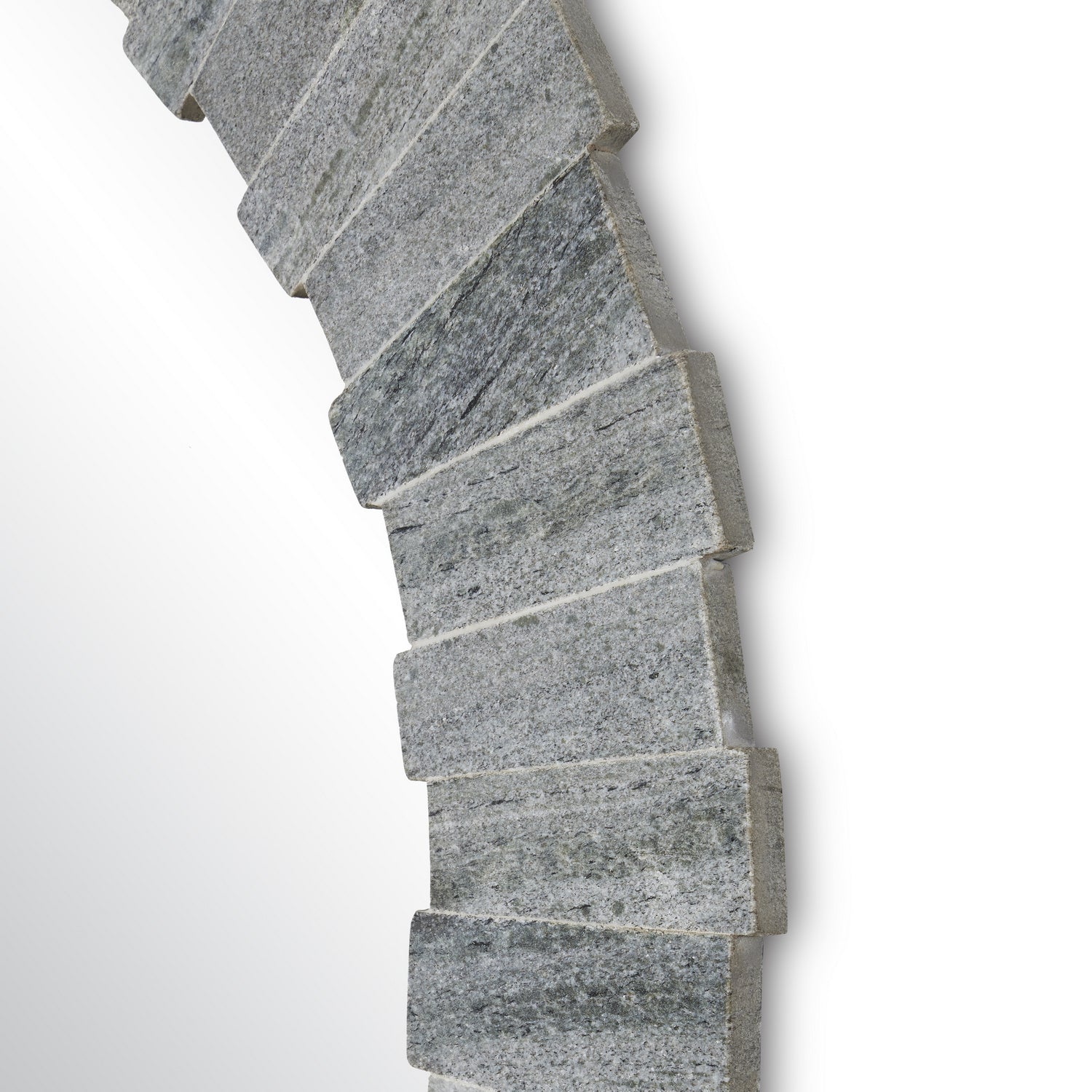 Currey and Company Mirror in Gray/Mirror finish