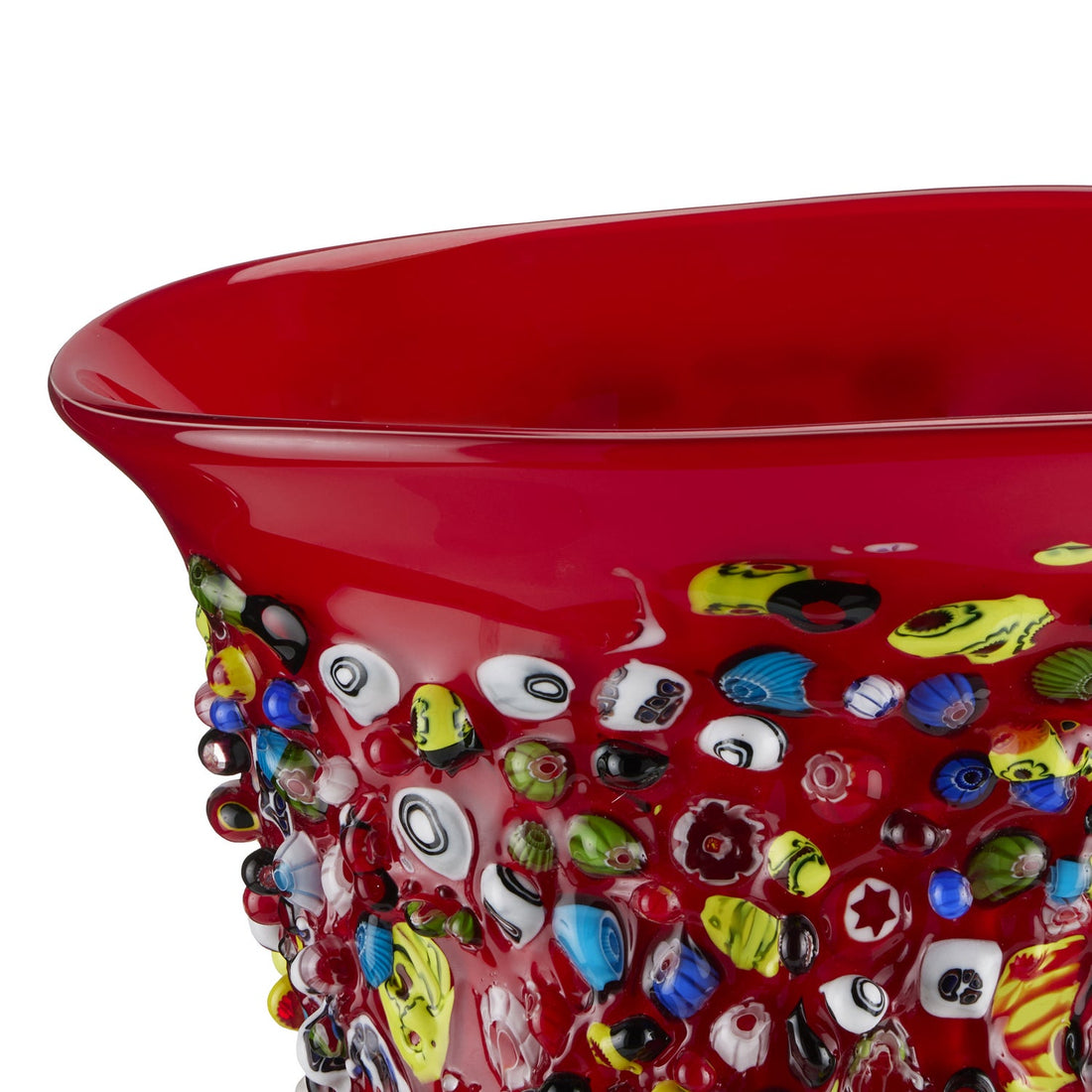 Currey and Company Vase from the Rosso collection in Red/Multicolor finish