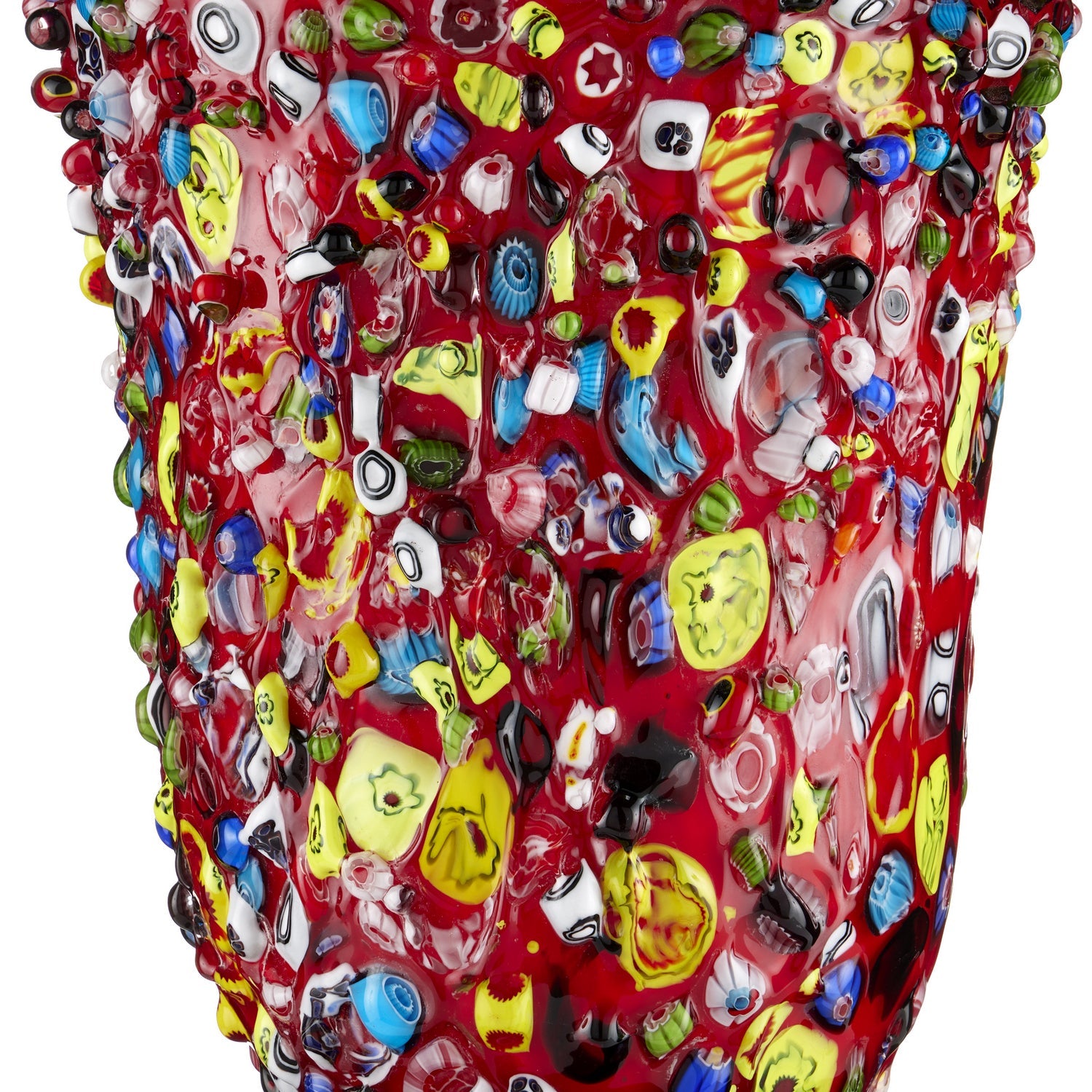 Currey and Company Vase from the Rosso collection in Red/Multicolor finish