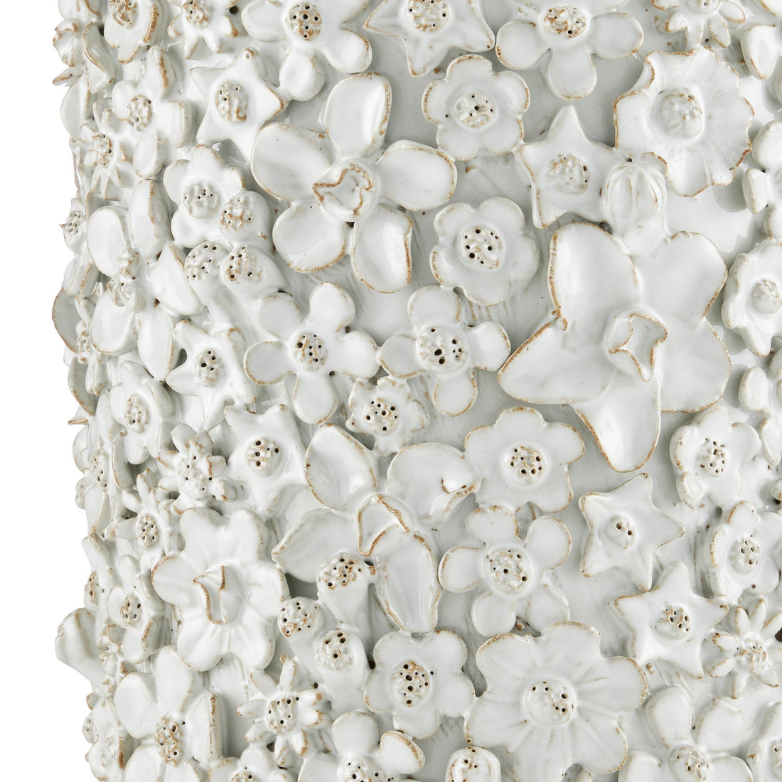 Currey and Company Cachepot from the Jessamine Collection collection in White finish