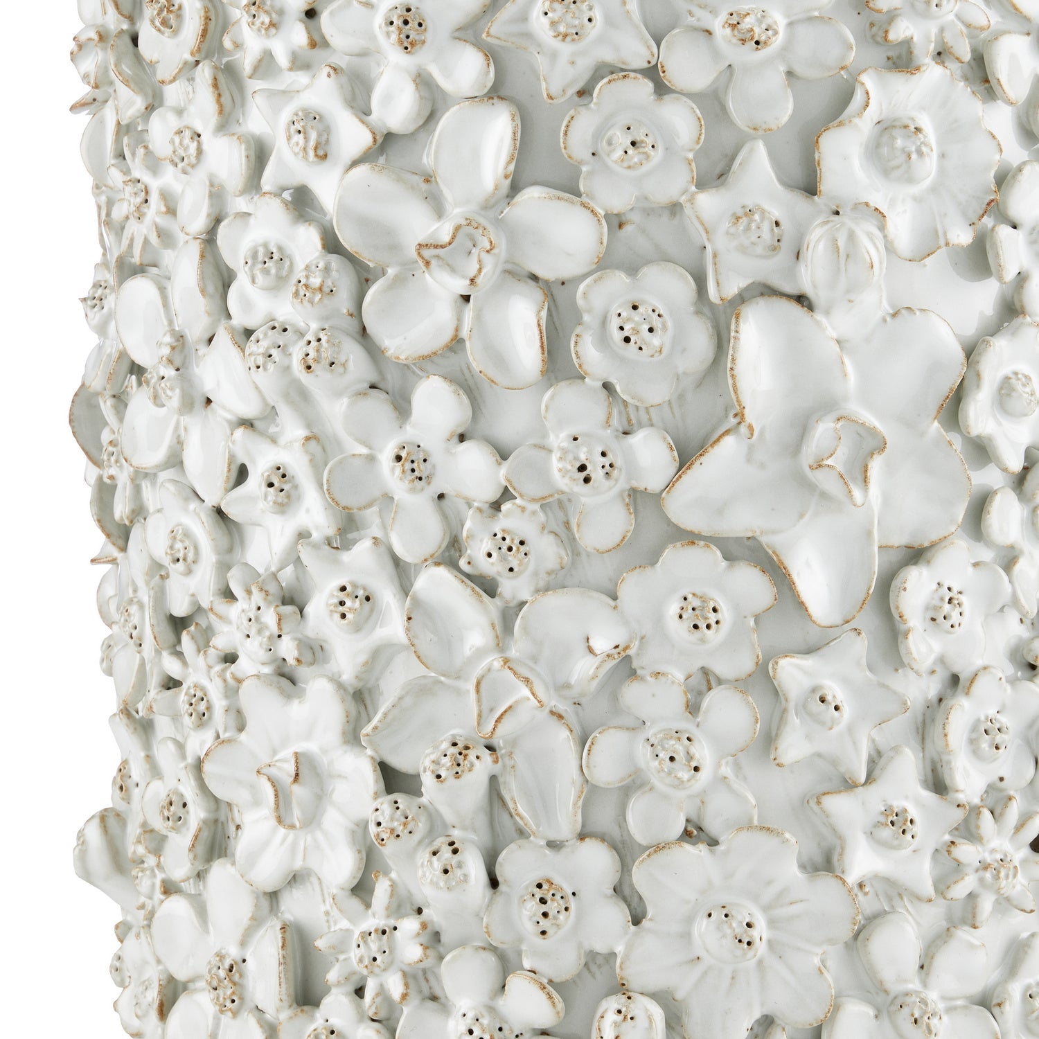 Currey and Company Cachepot from the Jessamine Collection collection in White finish