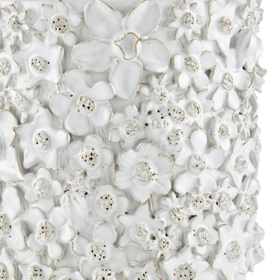 Currey and Company Cachepot from the Jessamine Collection collection in White finish