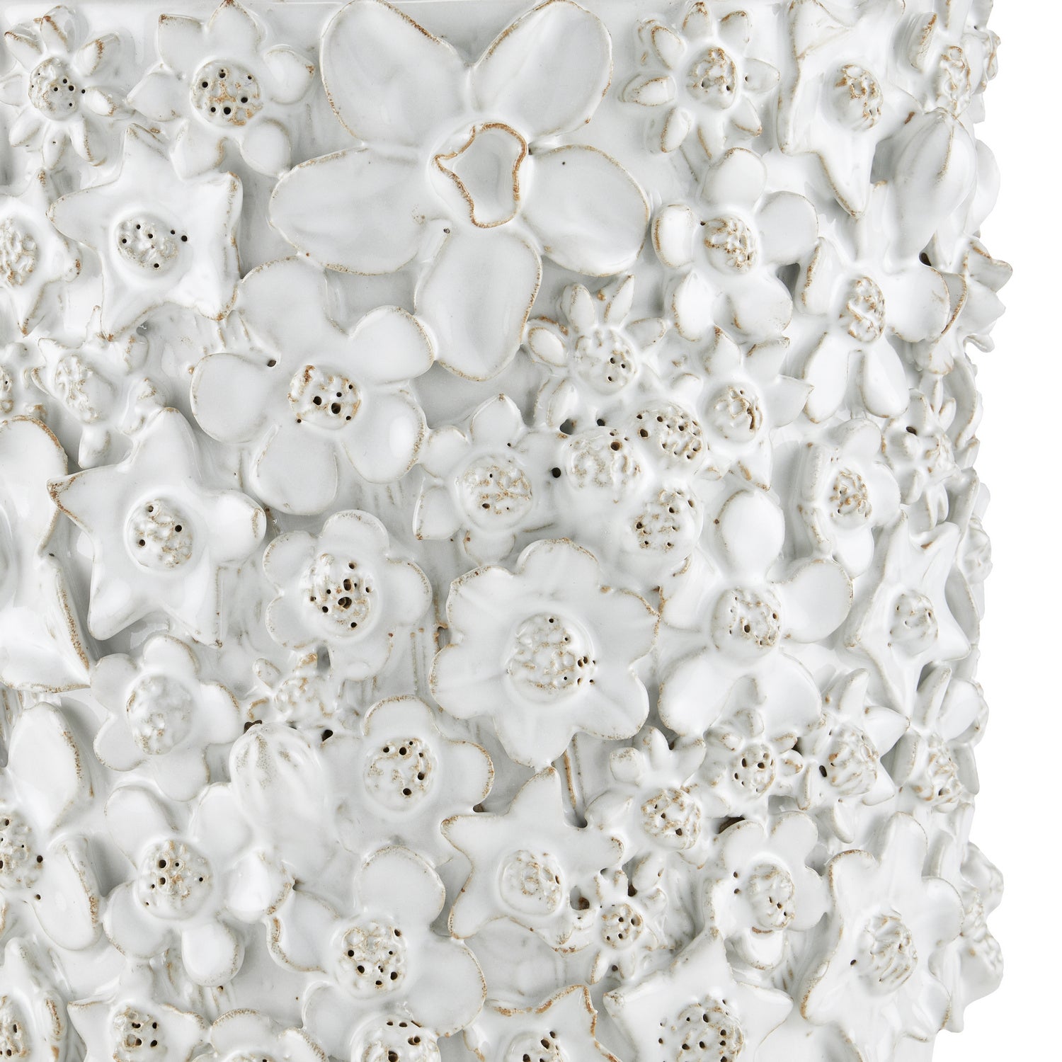 Currey and Company Cachepot from the Jessamine Collection collection in White finish