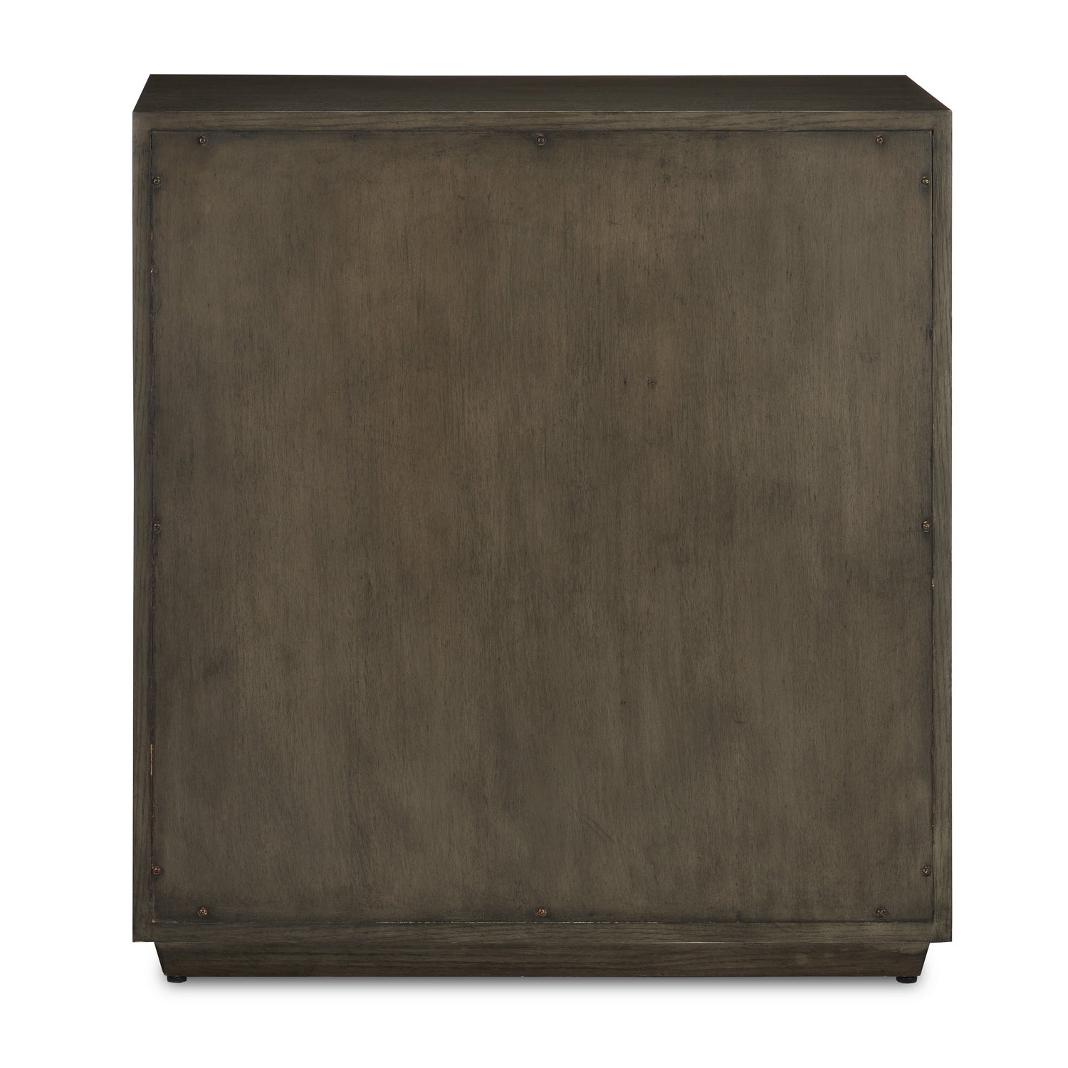 Currey and Company Chest from the Kendall Collection collection in Dove Gray/Polished Brass finish