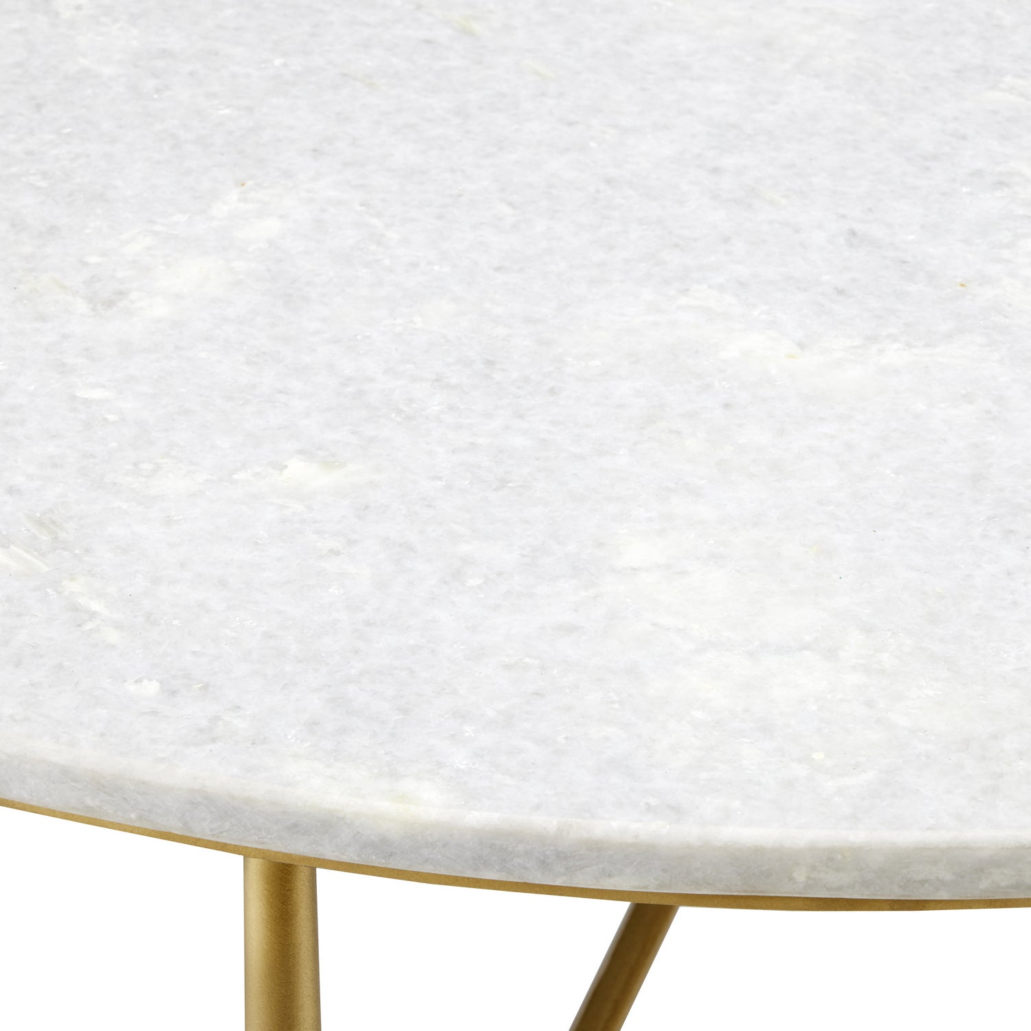 Currey and Company Cocktail Table from the Kira Collection collection in White/Antique Brass finish