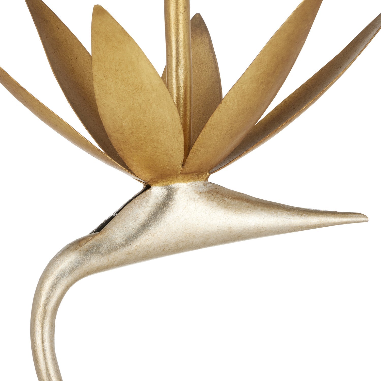 Currey and Company Accent Table from the Paradiso Collection collection in Contemporary Silver Leaf/Contemporary Gold Leaf finish