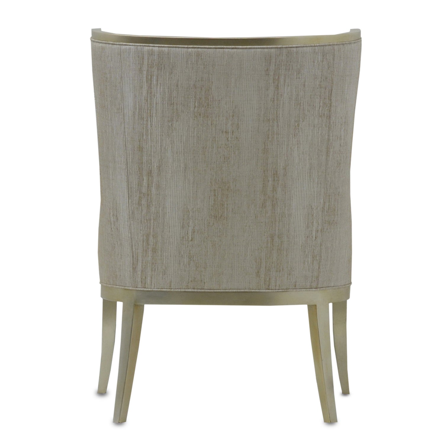 Currey and Company Chair from the Garson Collection collection in Silver/Fresh File Linen finish