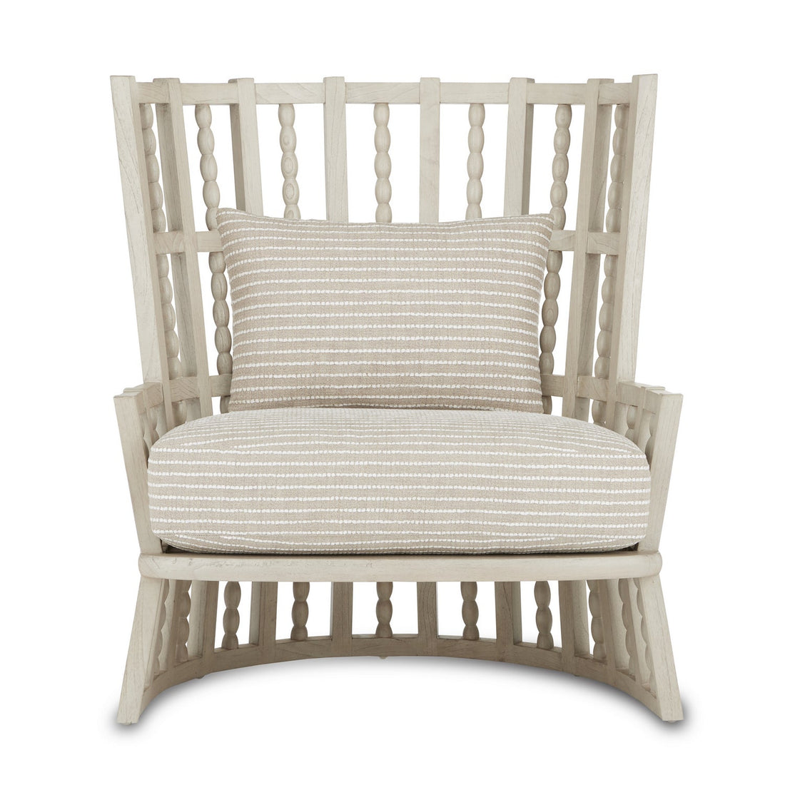 Currey and Company Chair from the Norene Collection collection in Fog Gray finish