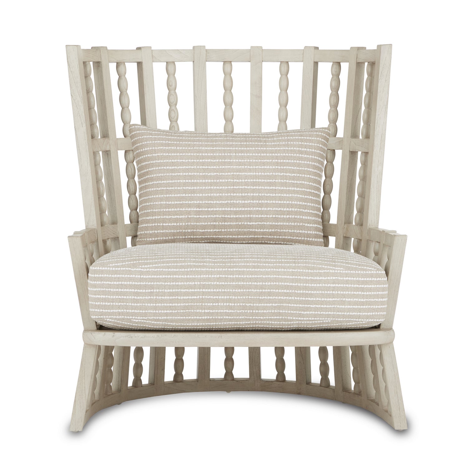 Currey and Company Chair from the Norene Collection collection in Fog Gray finish