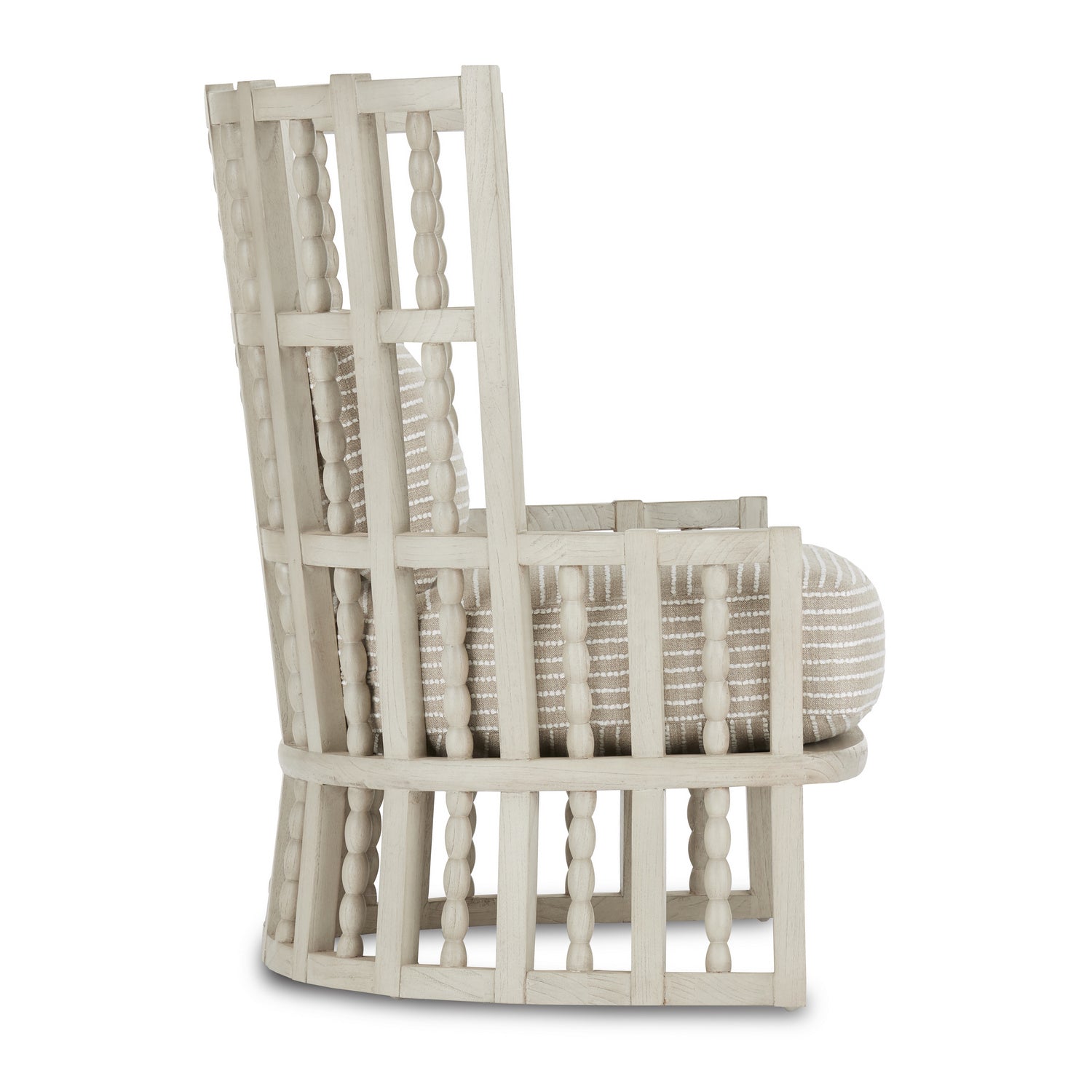 Currey and Company Chair from the Norene Collection collection in Fog Gray finish