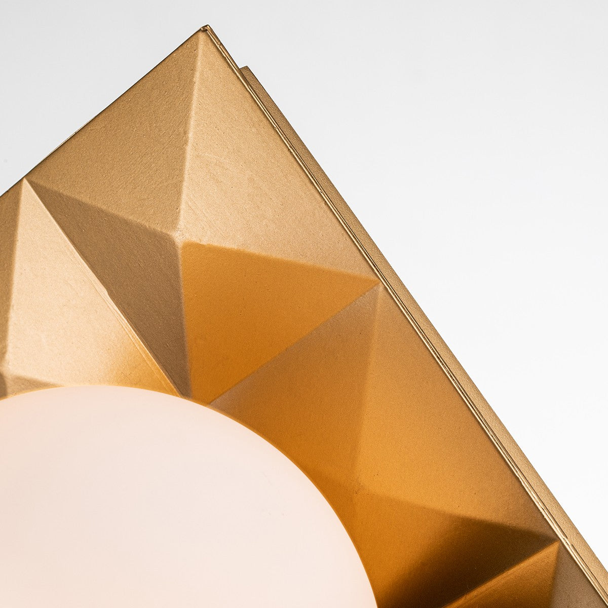 Lucas + McKearn One Light Bath from the Deco collection in Lacquered Gold finish