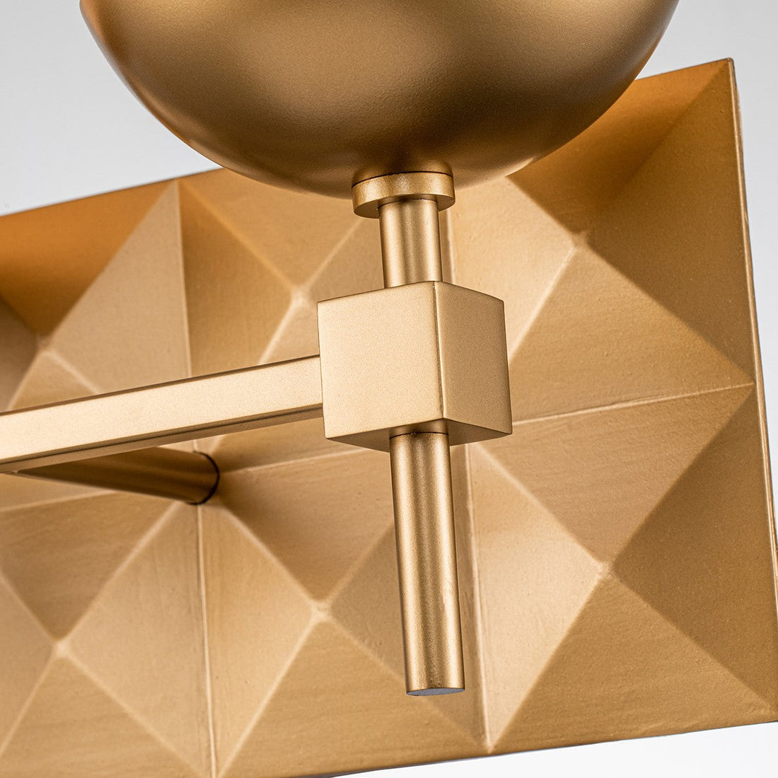 Lucas + McKearn Two Light Bath from the Deco collection in Lacquered Gold finish