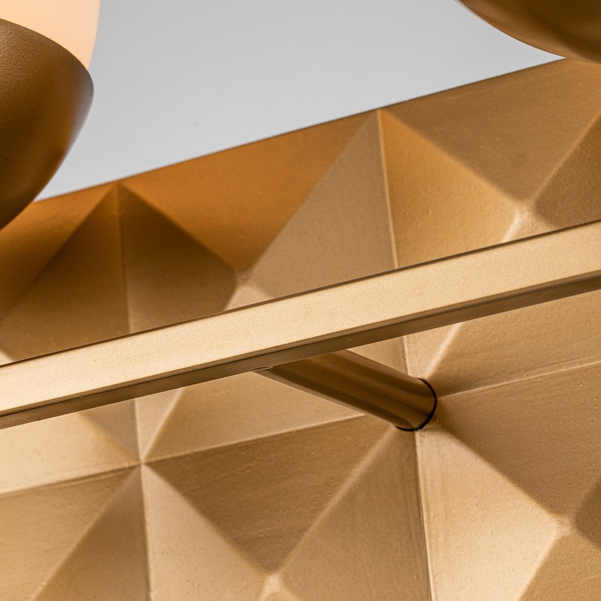 Lucas + McKearn Two Light Bath from the Deco collection in Lacquered Gold finish