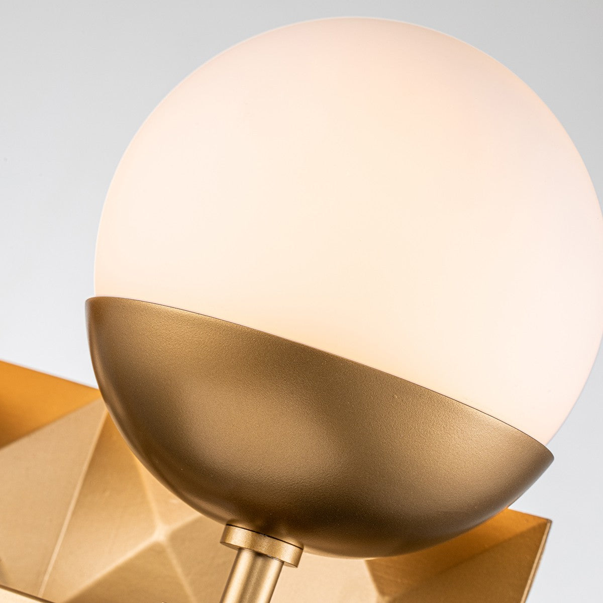 Lucas + McKearn Two Light Bath from the Deco collection in Lacquered Gold finish
