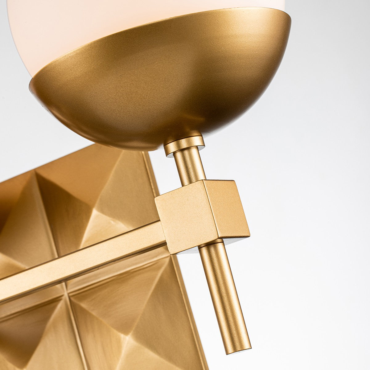 Lucas + McKearn Three Light Bath from the Deco collection in Lacquered Gold finish